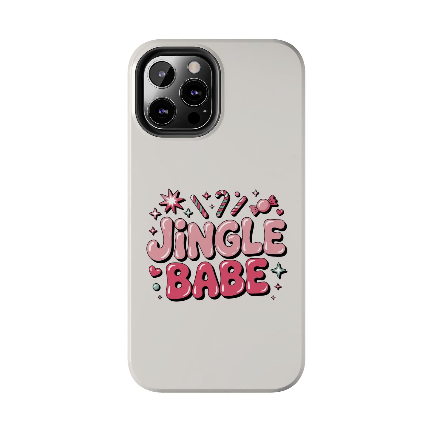 Jingle Babe Tough Phone Case - Festive Holiday Protection for Your iPhone
