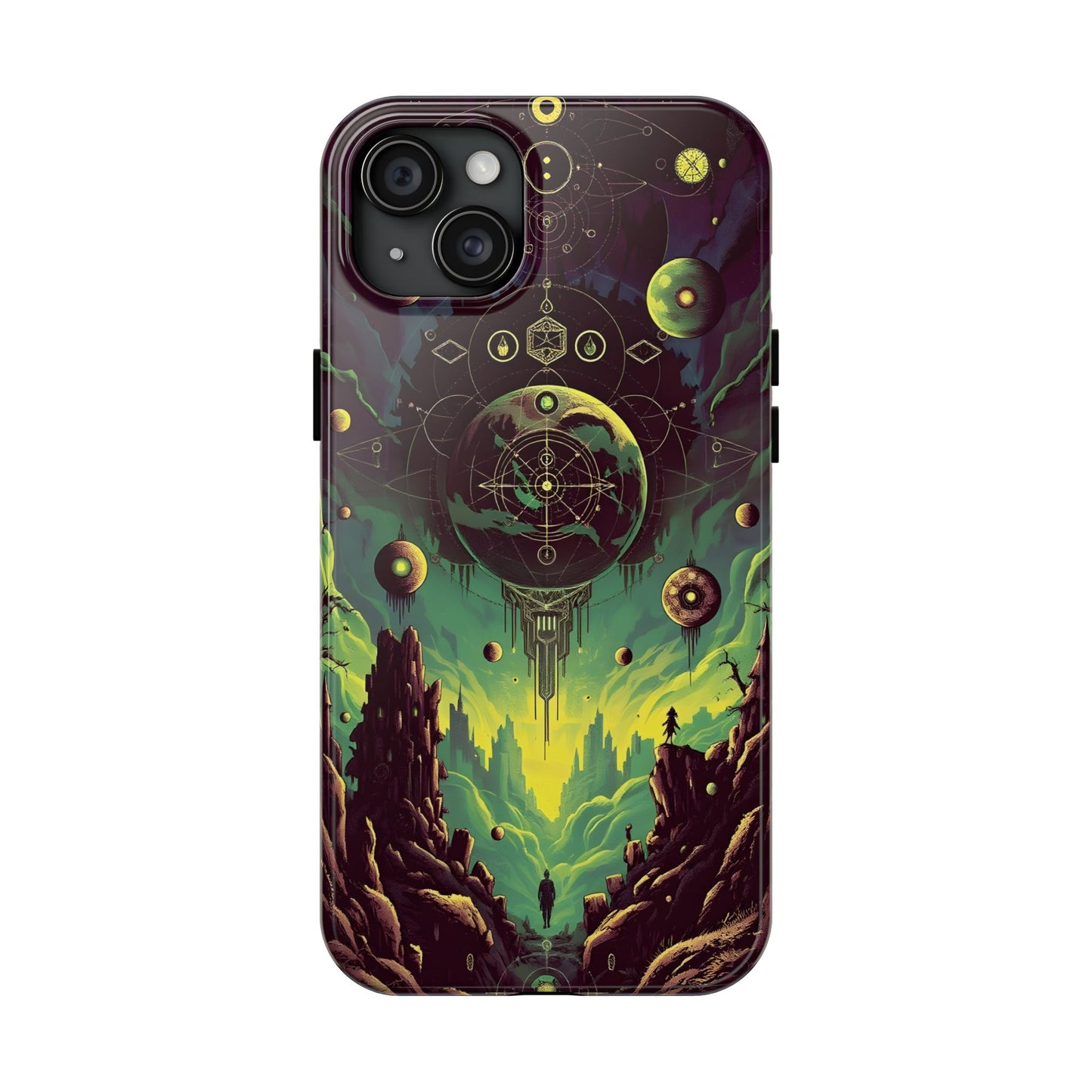 Cosmic Adventure Tough Phone Case - Galaxy Design for Space Enthusiasts - for iPhone