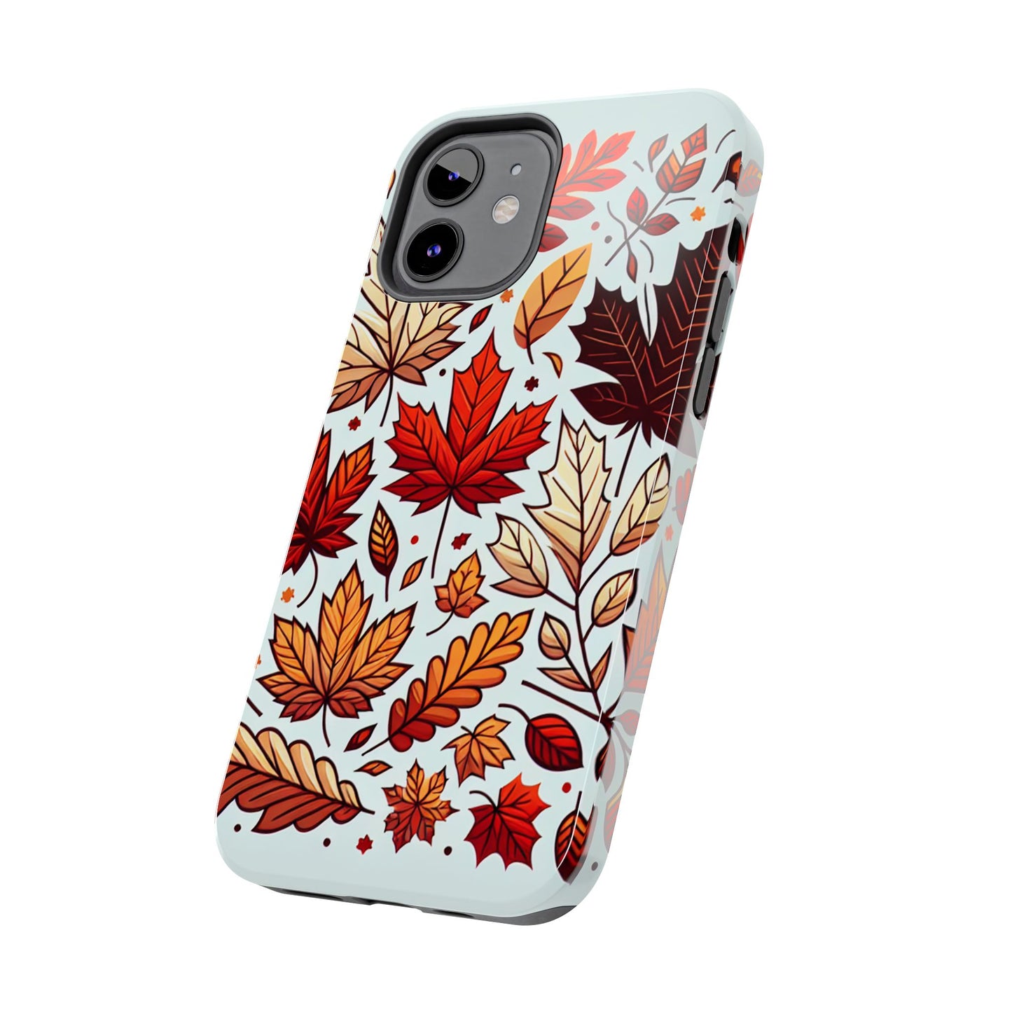 Autumn Leaves Tough Phone Case - Leaves Pattern - for iPhone