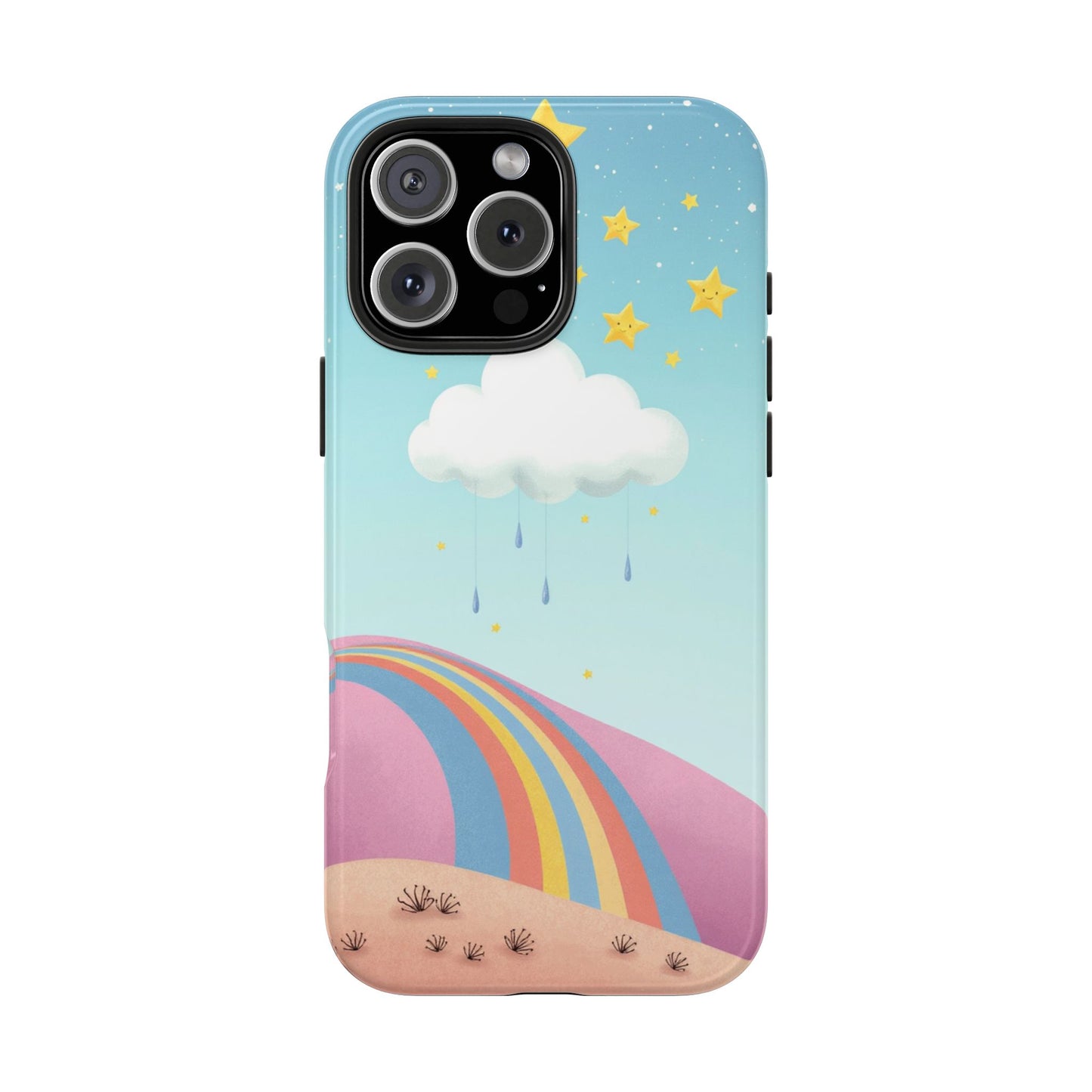 Colorful Rainbow Phone Case - Durable Tough Design for Adventurers