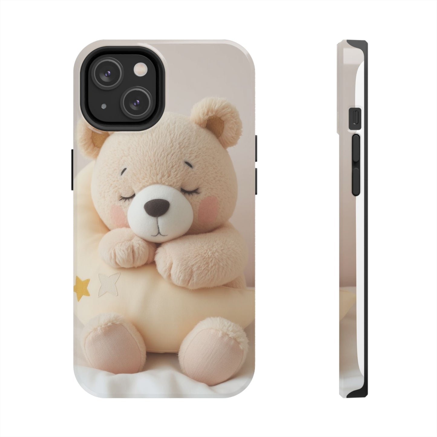 Cute Bear Tough Phone Case - Adorable Baby Animal Design for Kids & Adults