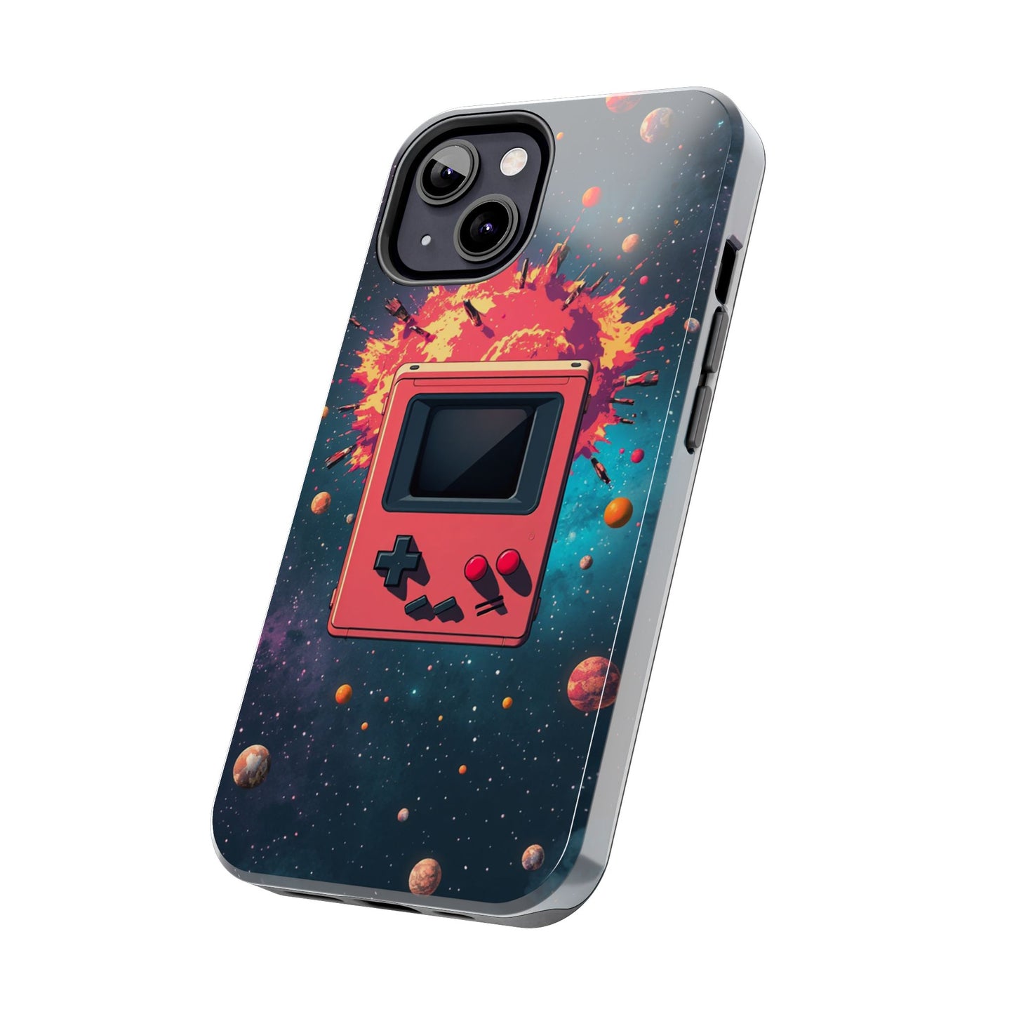 Retro Gaming Tough Phone Case - Space Adventure Design