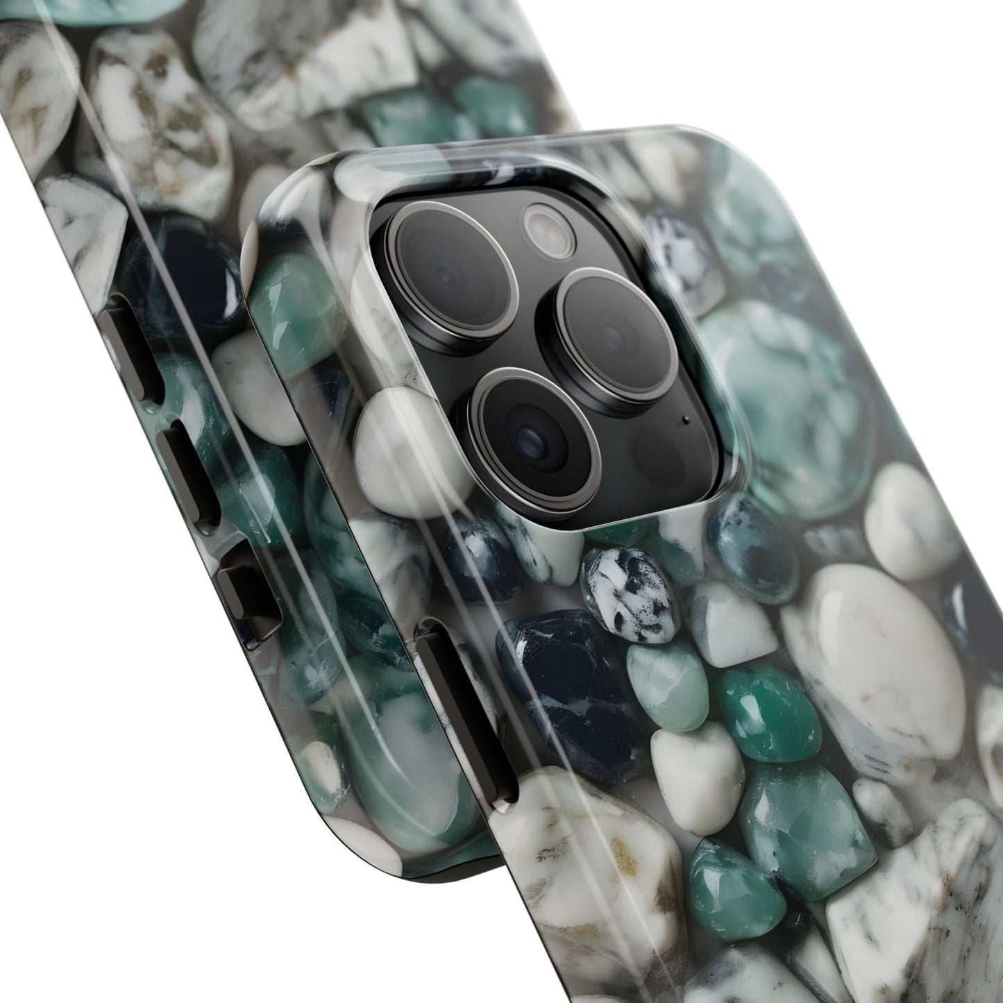 Small Rocks Pattern Tough Phone Case - Stylish & Durable Protection - for iPhone