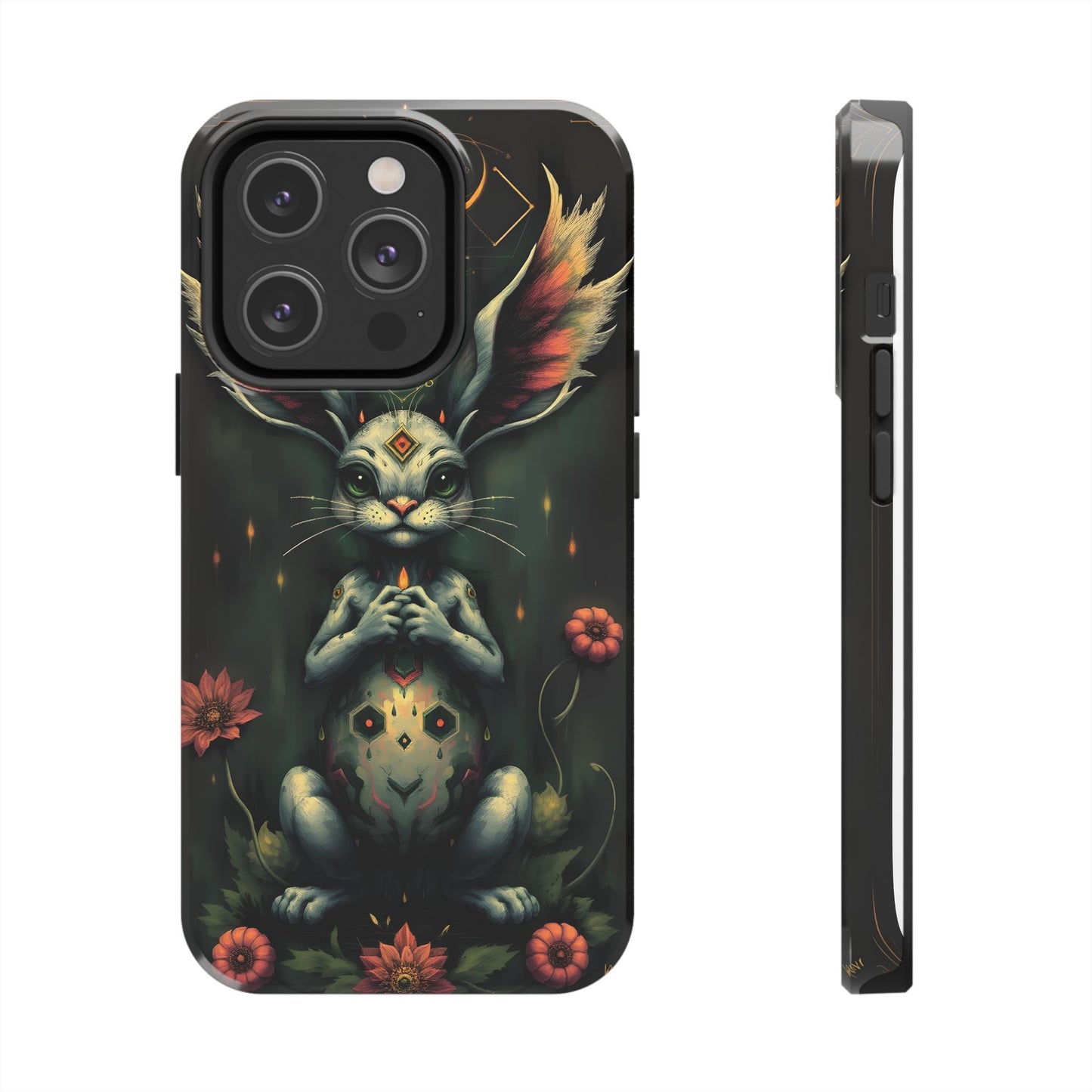 Artistic Rabbit Phone Cases - Unique and Durable Design of Mystical Bunny - for iPhone