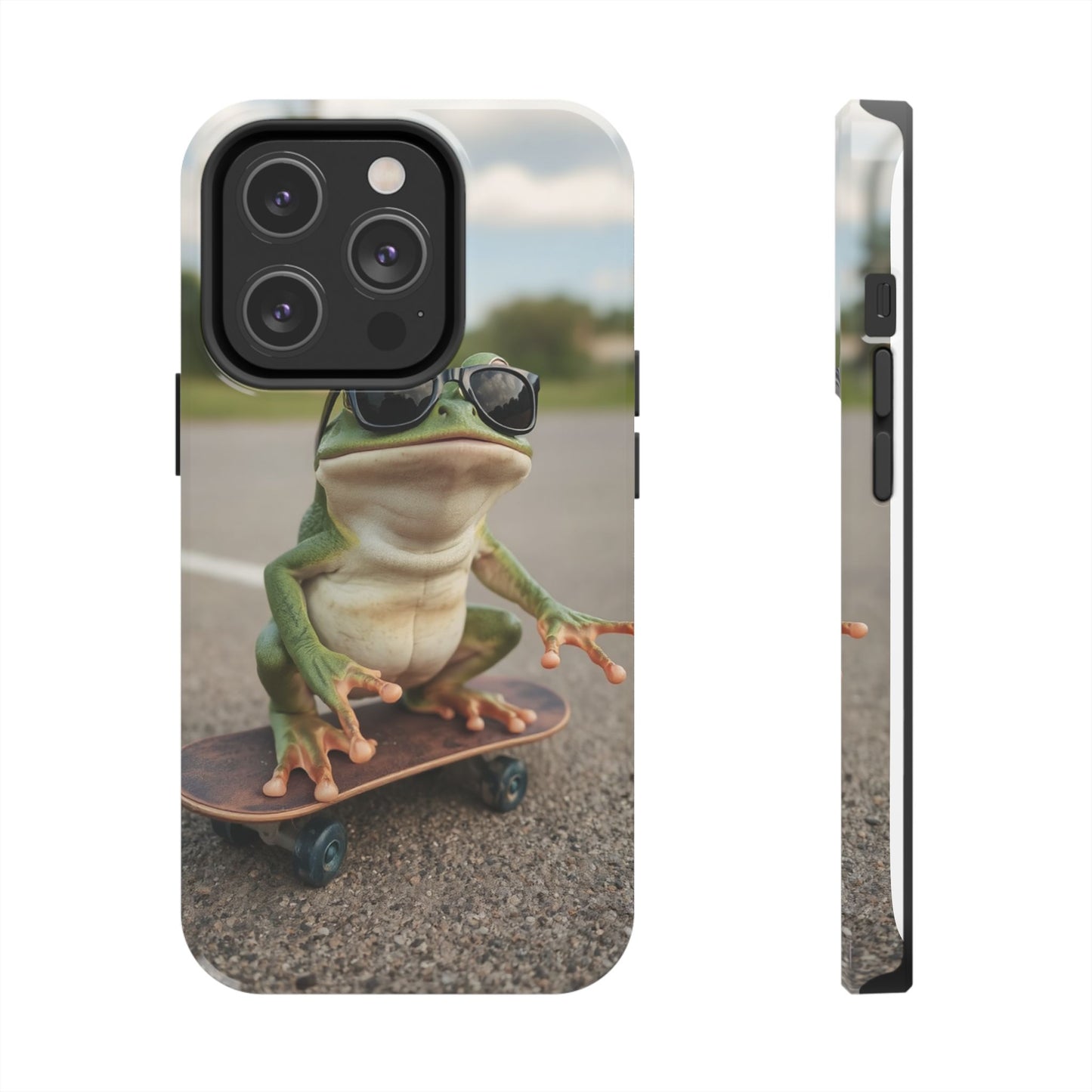 Cool Frog Skateboard Phone Case - Tough and Stylish Protection