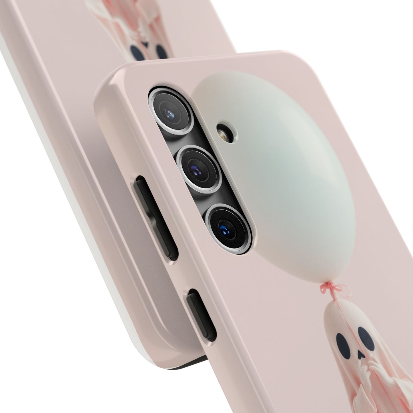 Cute Ghost Phone Case with Balloon - Tough Protection for Spooky Vibes