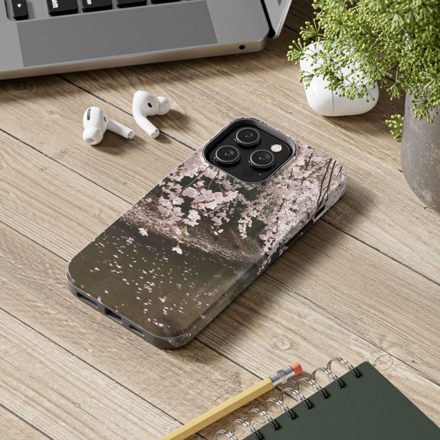 Cherry Blossom Tough Phone Cases - Durable Protection with Floral Serenity