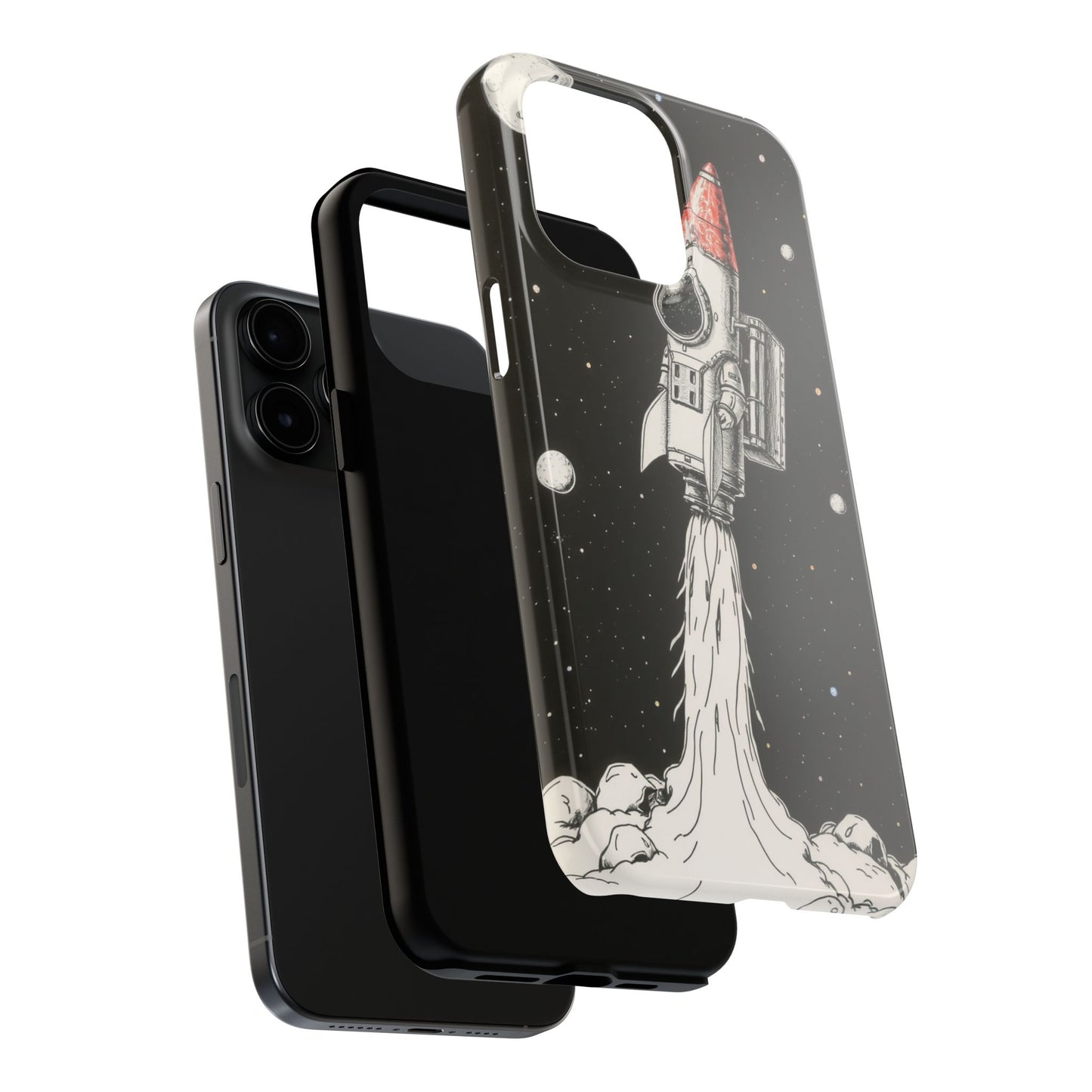 Cool Tough Phone Case for iPhone - Astro-Rocket Bond