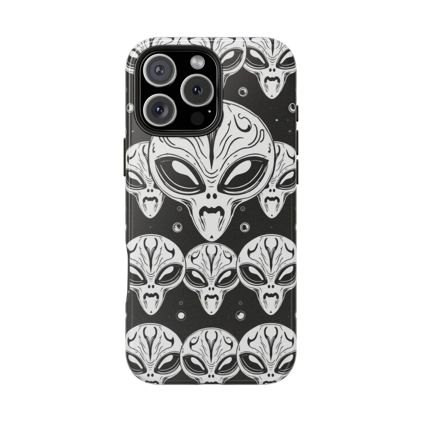 Alien Pattern Tough Phone Case - Durable Protection with Out-of-This-World Design