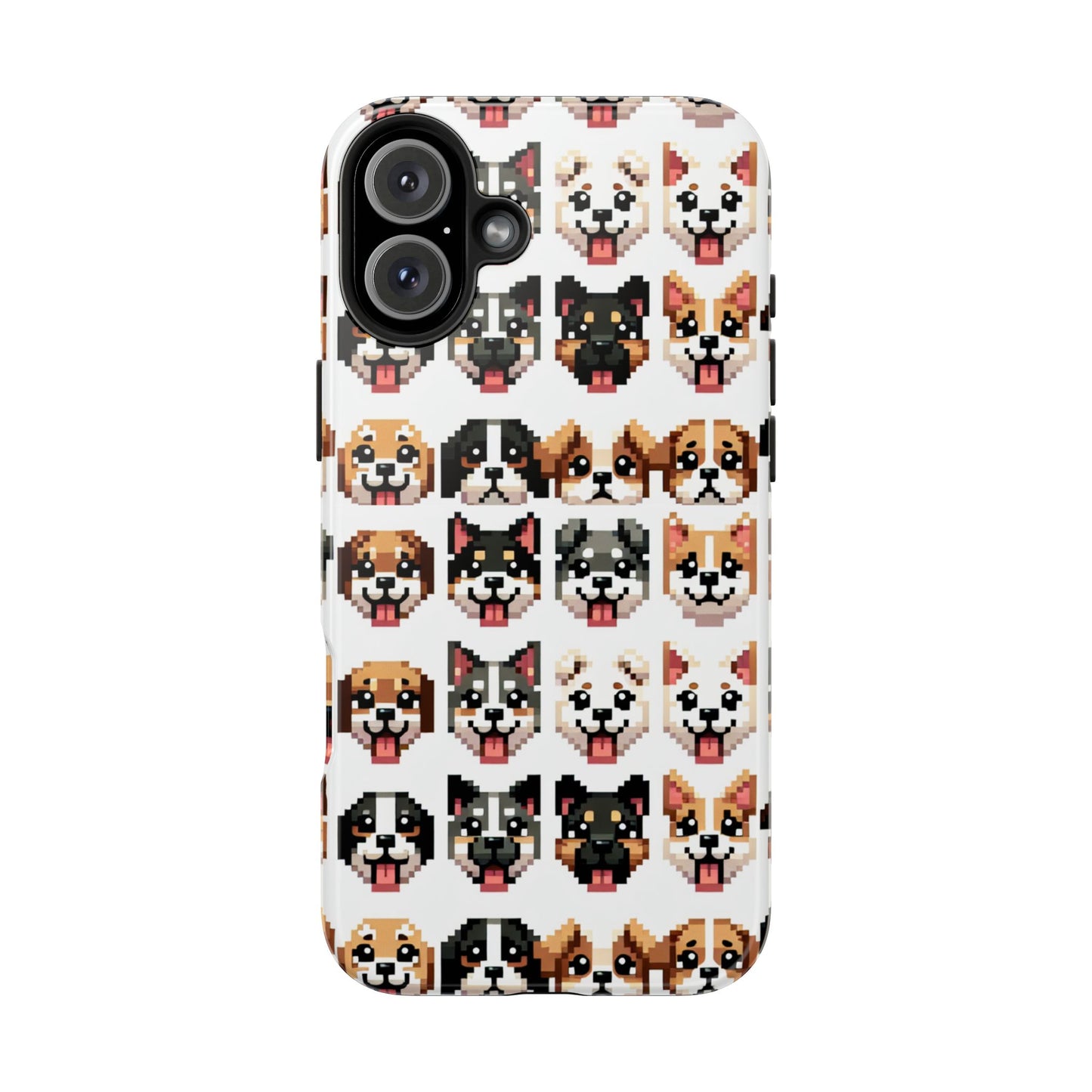 Pixelated Dog Breed Tough Phone Case - Cute, Durable Protection for Pet Lovers - for iPhone