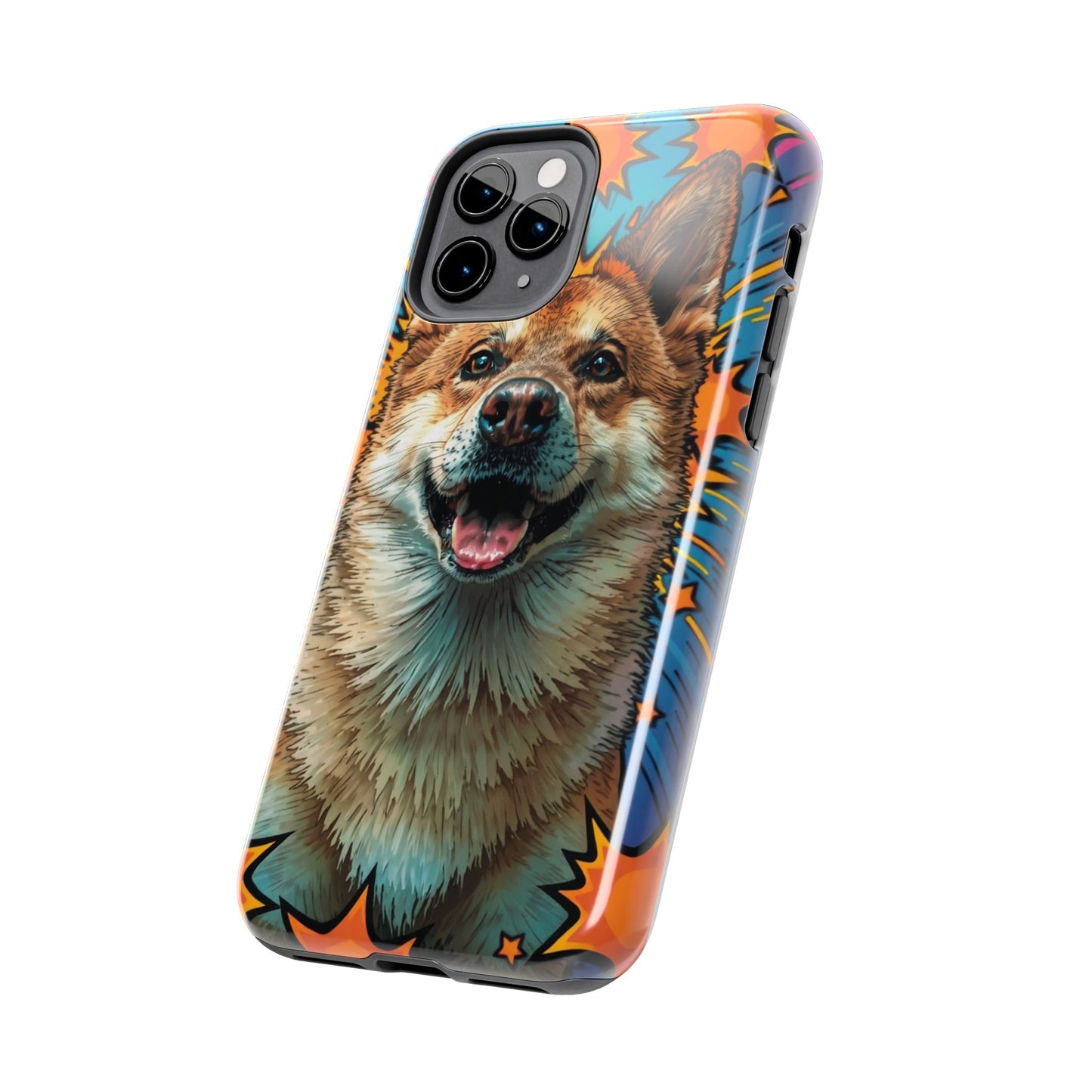 Vibrant Corgi Tough Phone Case - Fun Design for Pet Lovers