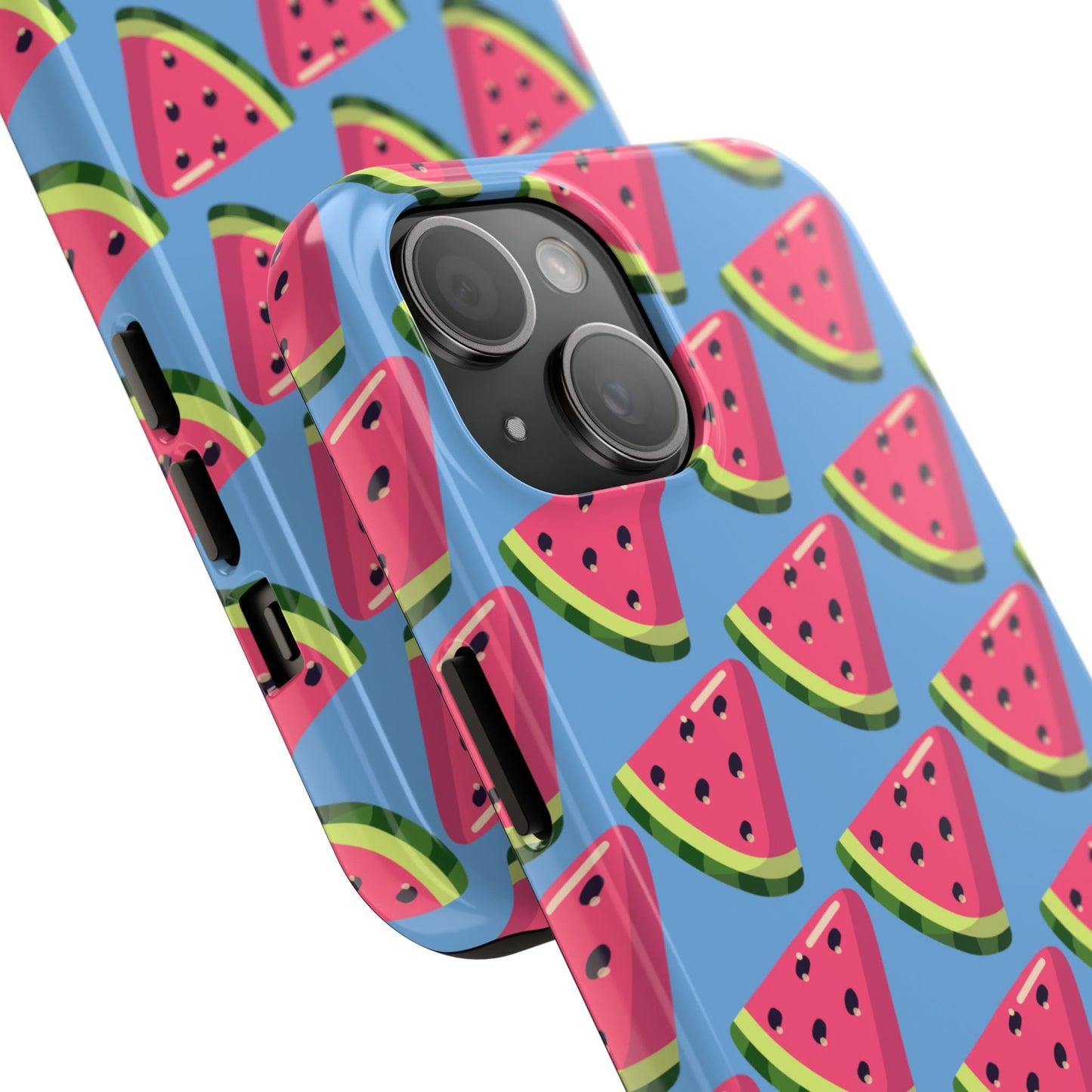 Watermelon Fun Tough Phone Case - Summer Vibes, Blue - for iPhone