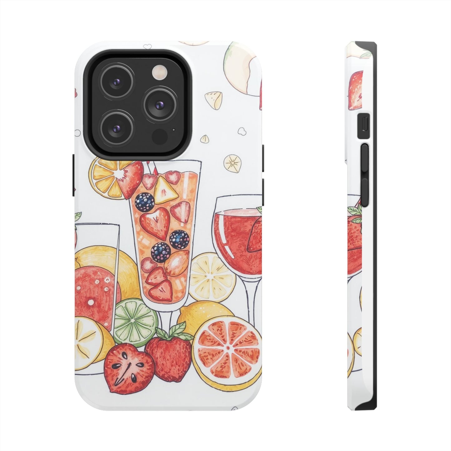 Colorful Fruit Cocktail Tough Phone Case - Perfect for Summer Vibes