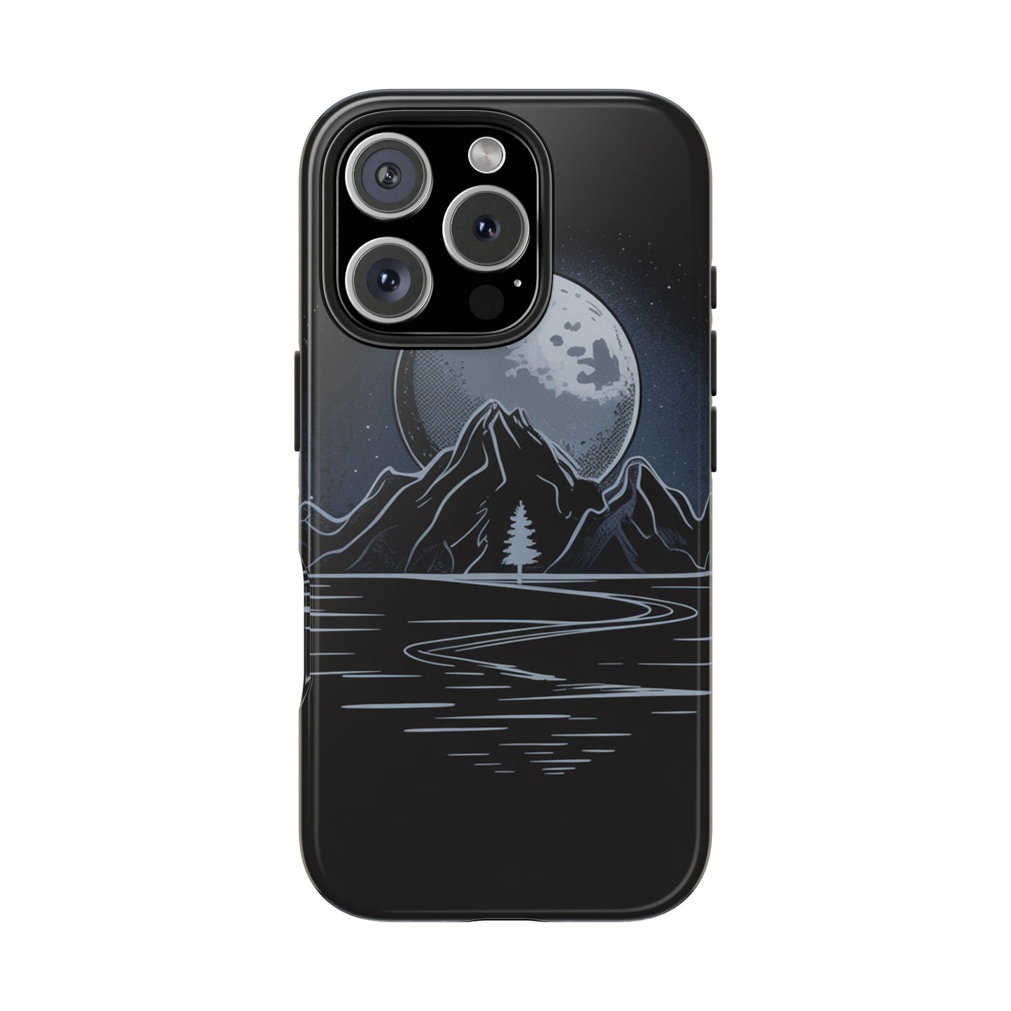 Moonlit Mountain Tough Phone Case Dark Fantasy