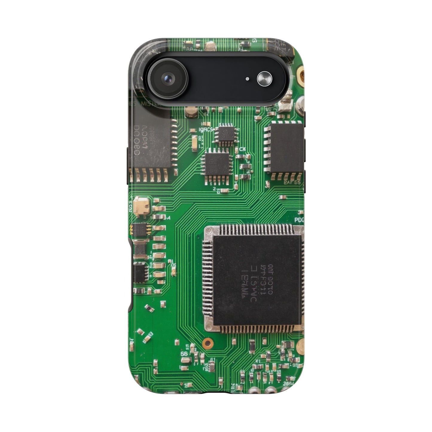 Circuit Board Tough Phone Case - Durable Tech Design