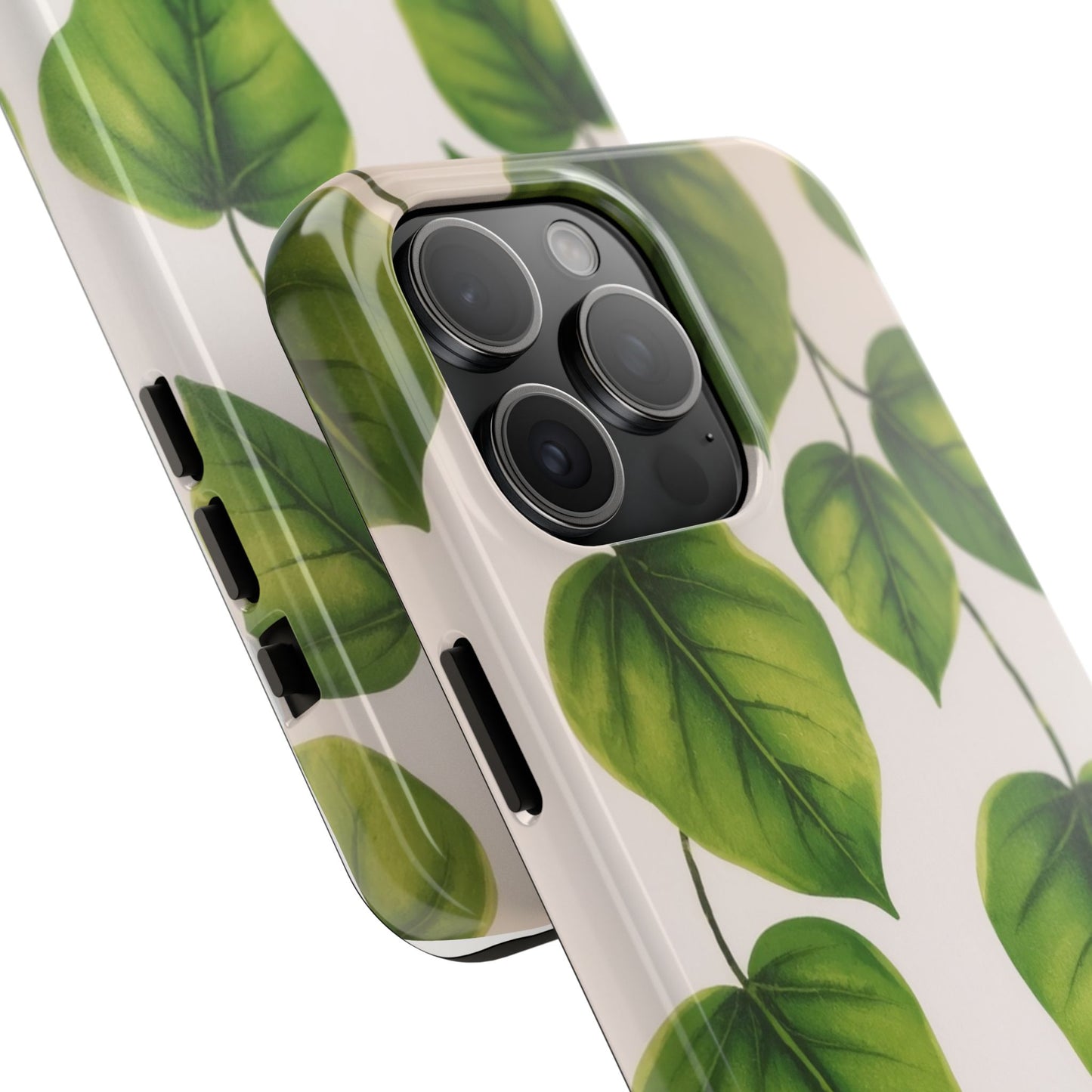 Tough Phone Cases with Green Leaf Design | Eco-Friendly Protection for Nature Lovers
