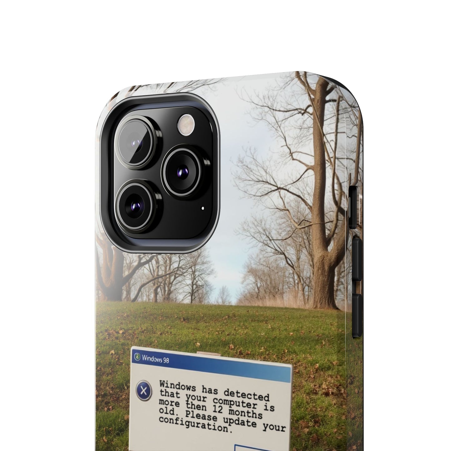 Durable Phone Case with Windows 98 Error Message Design - Perfect Gift for Tech Lovers