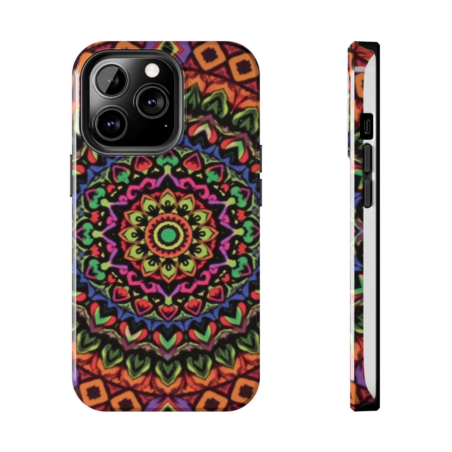 Colorful Mandala Tough Phone Case - Vibrant Designs for Trendy Protection - for iPhone