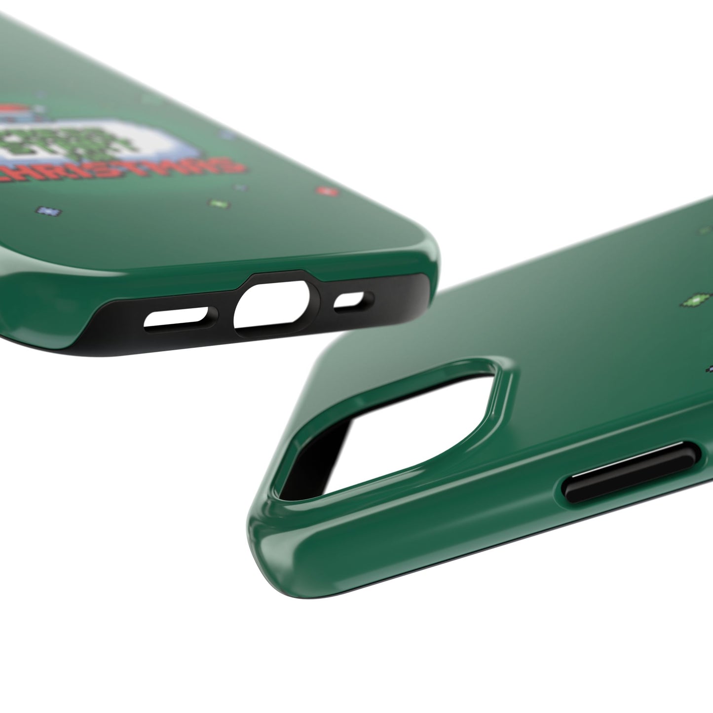 Christmas Pixel Gaming Phone Case - Press Start for Christmas Design
