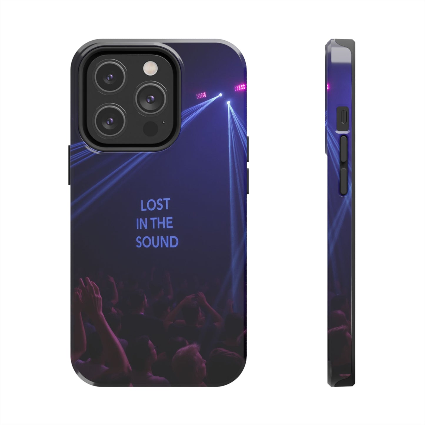 Vibrant Tough Phone Case - 'Lost in the Sound' Design for Music Lovers