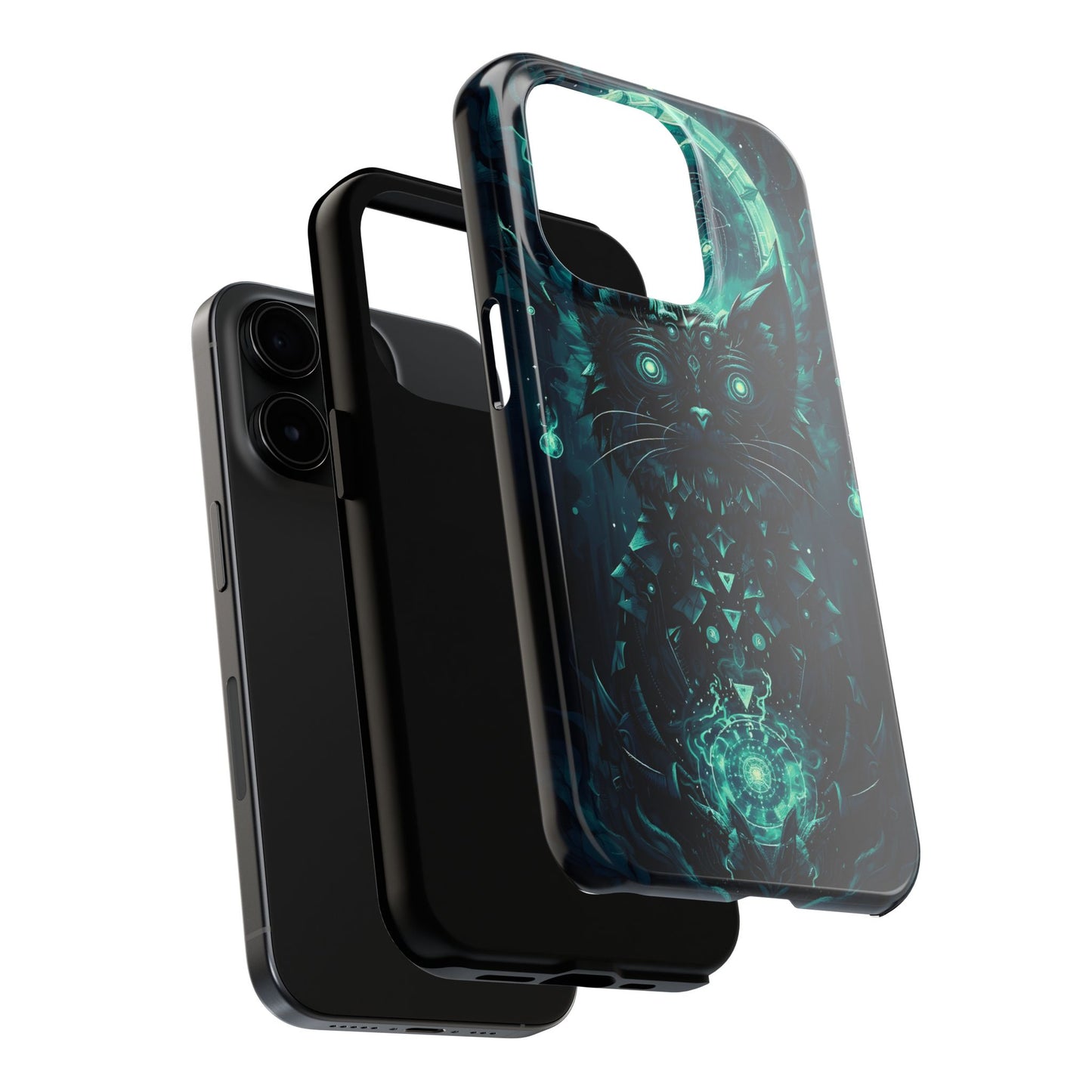 Mystical Dark Cat Phone Case - Tough Protective Cover for Cat Lovers - for iPhone