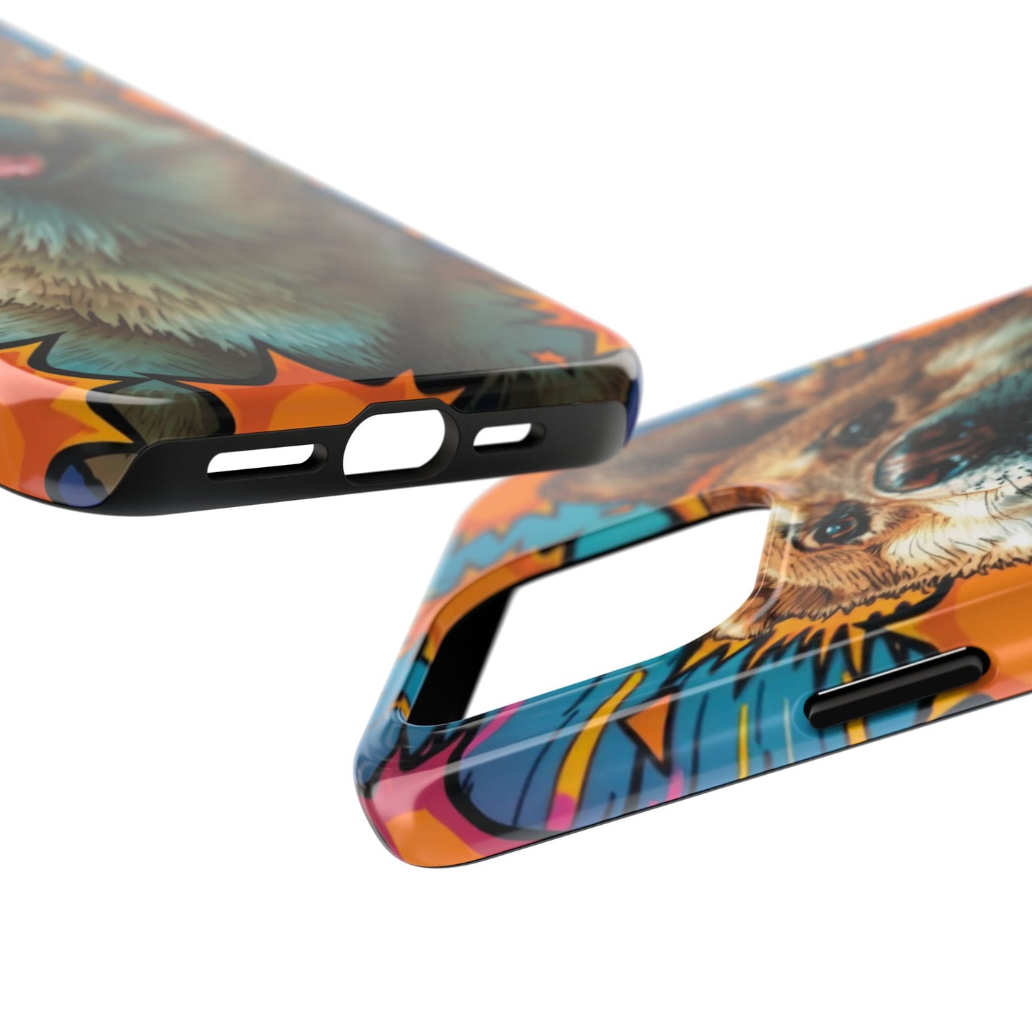 Vibrant Corgi Tough Phone Case - Fun Design for Pet Lovers