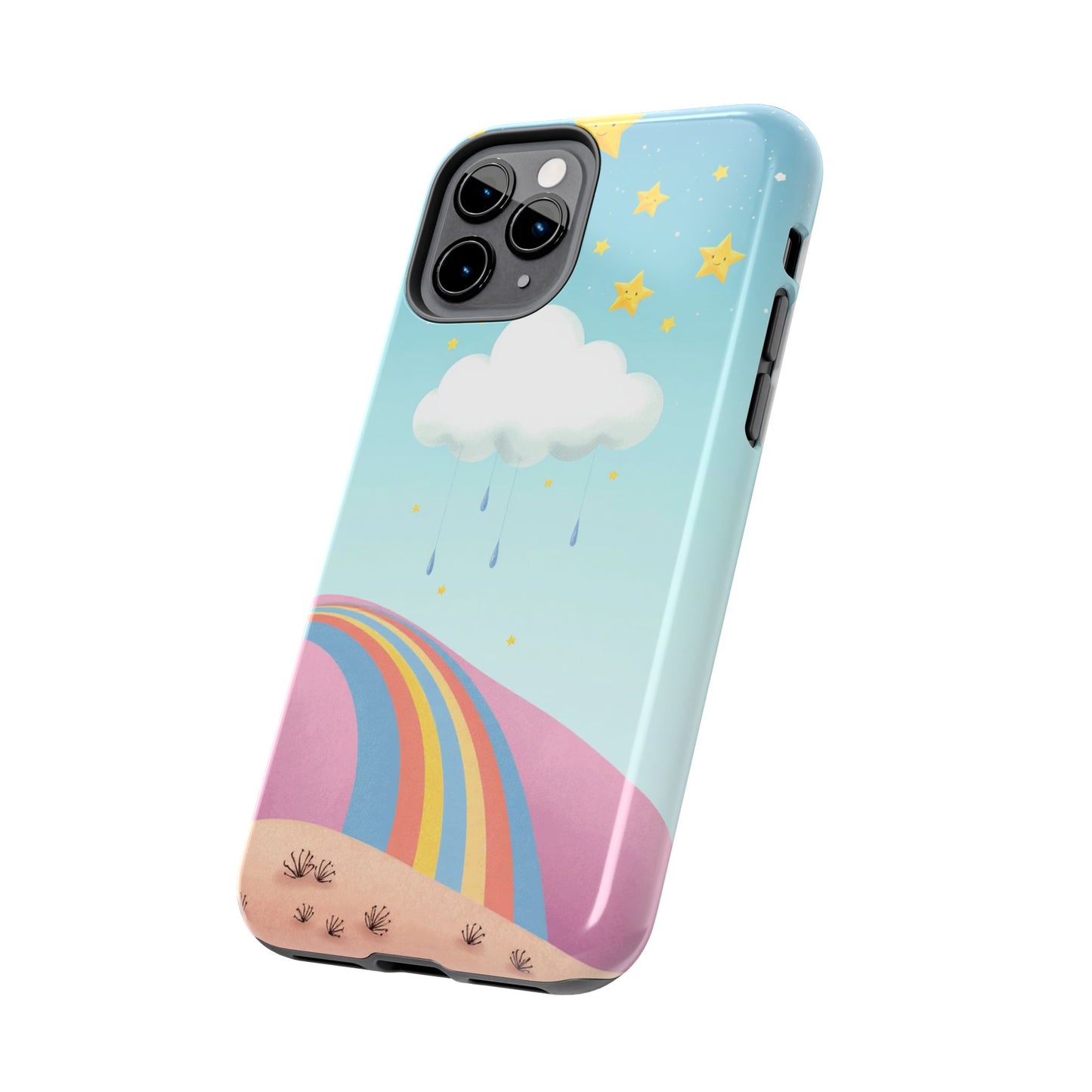 Colorful Rainbow Phone Case - Durable Tough Design for Adventurers