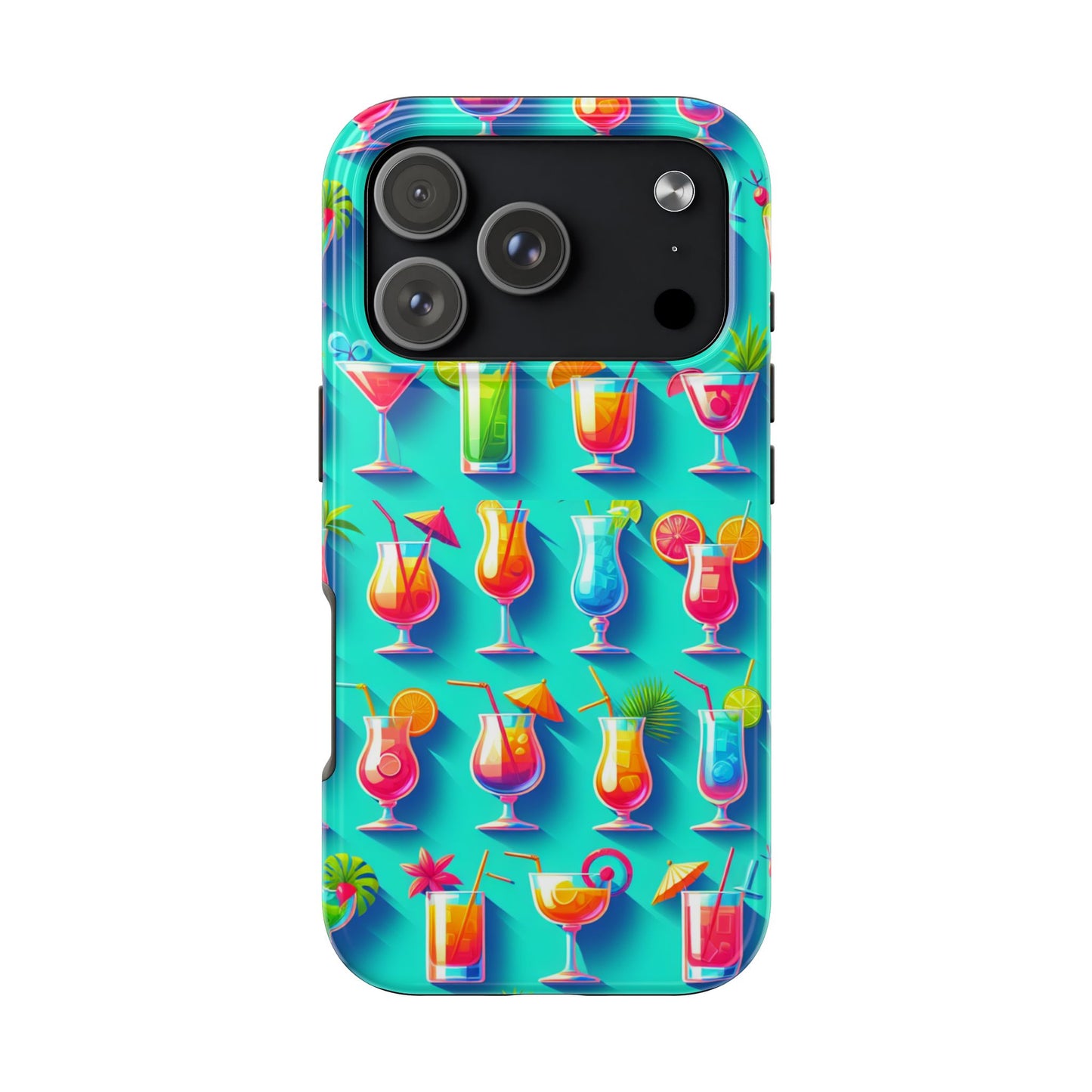 Cocktail Party Phone Case - Fun & Colorful Design for Summer Vibes - for iPhone