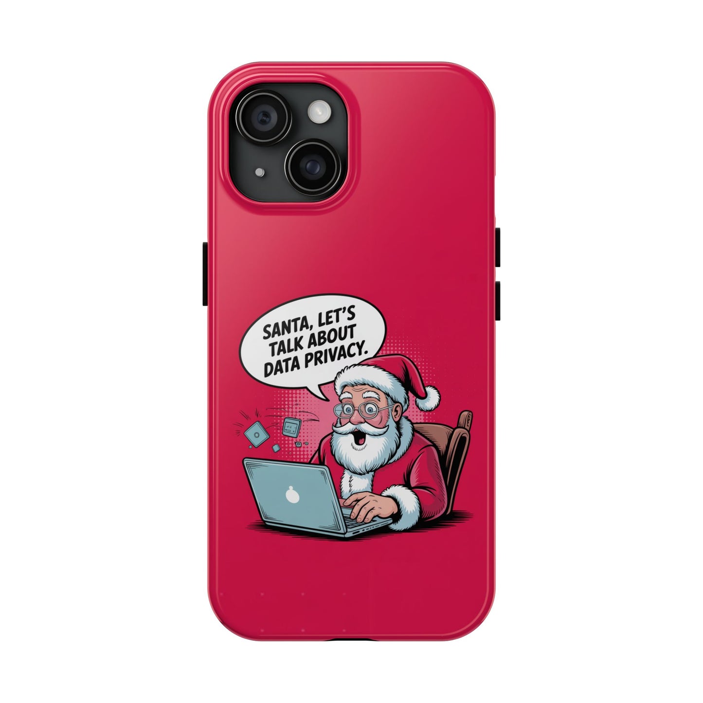 Santa Data Privacy Design Tough iPhone Case for Christmas