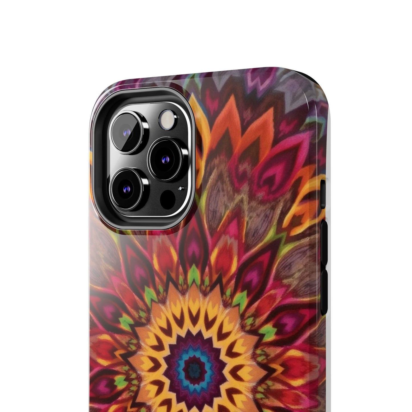 Vibrant Floral Mandala Tough Phone Case | Stylish and Durable Protection - for iPhone