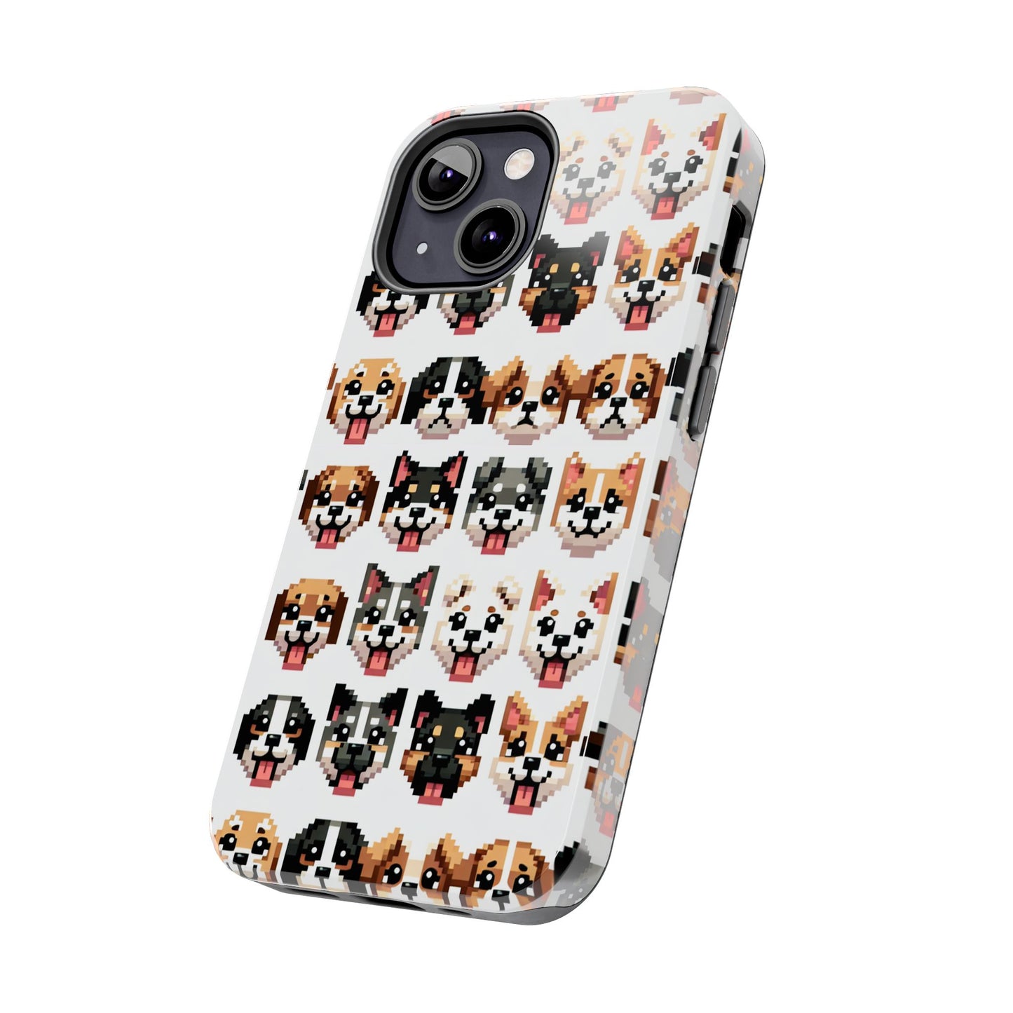 Pixelated Dog Breed Tough Phone Case - Cute, Durable Protection for Pet Lovers - for iPhone