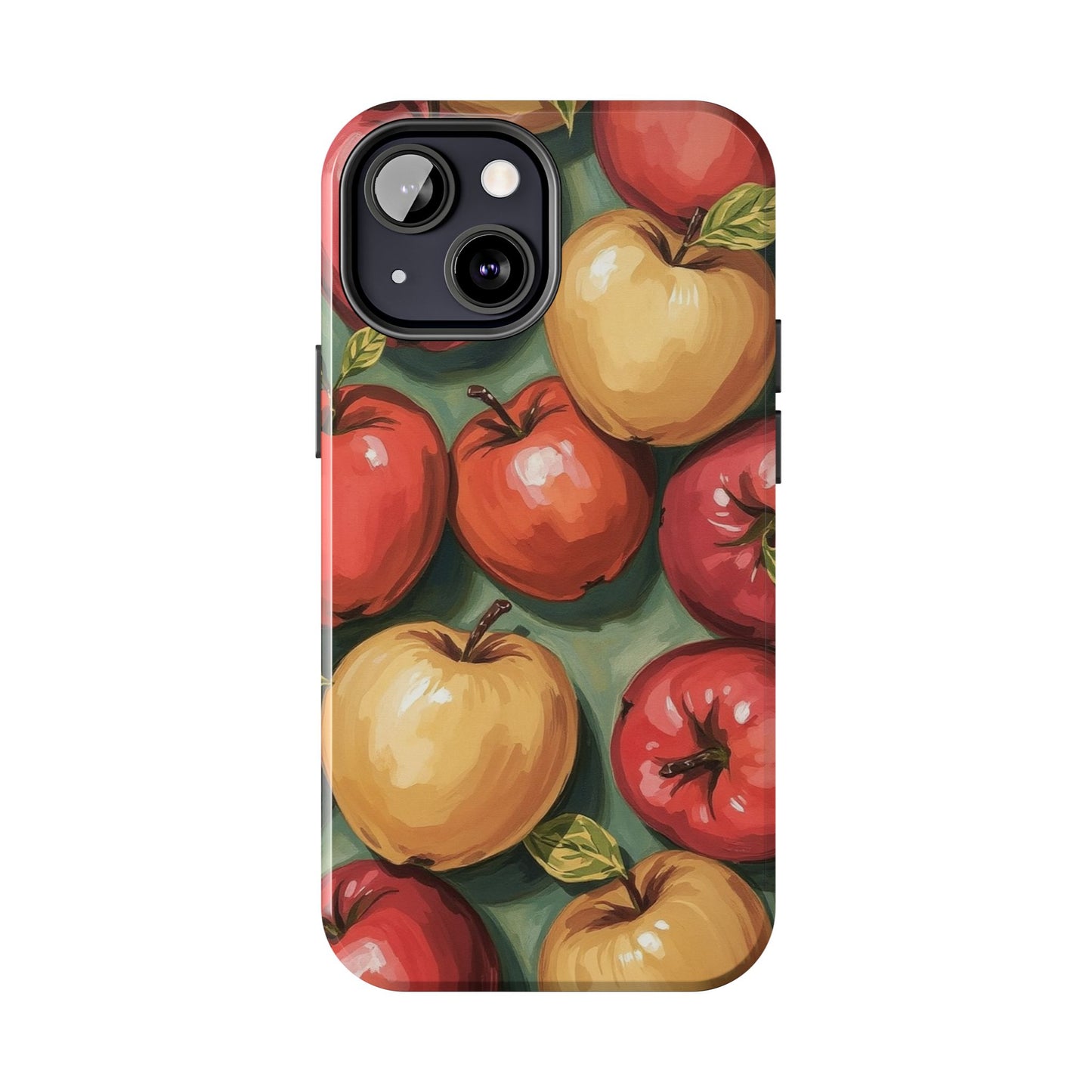 Colorful Painted Apples Art Tough Phone Case - Durable & Stylish Protection - for iPhone