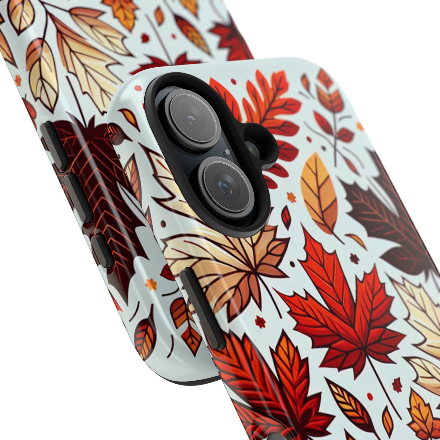 Autumn Leaves Tough Phone Case - Leaves Pattern - for iPhone