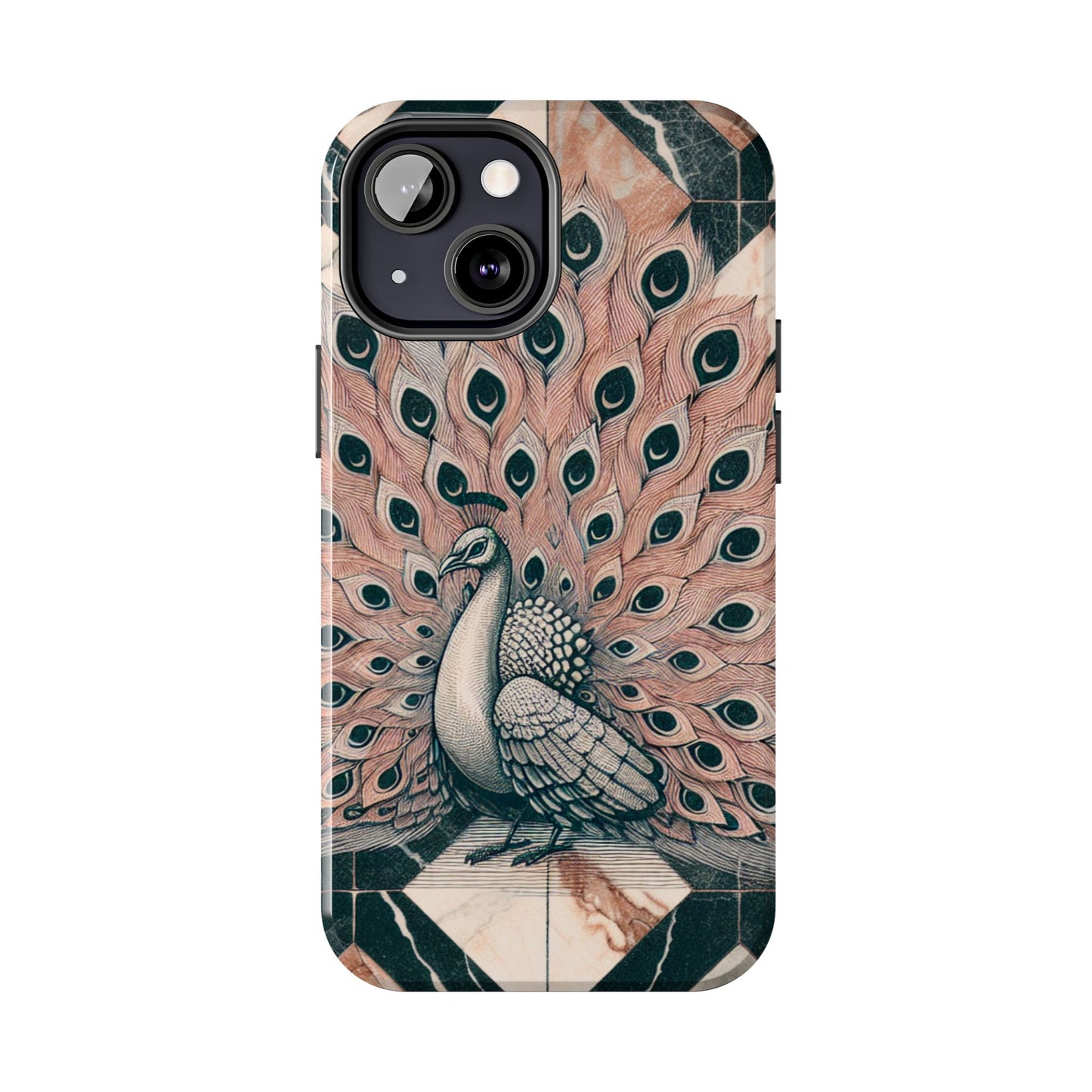 Peacock Tough Phone Case | Stylish & Durable Artwork - for iPhone
