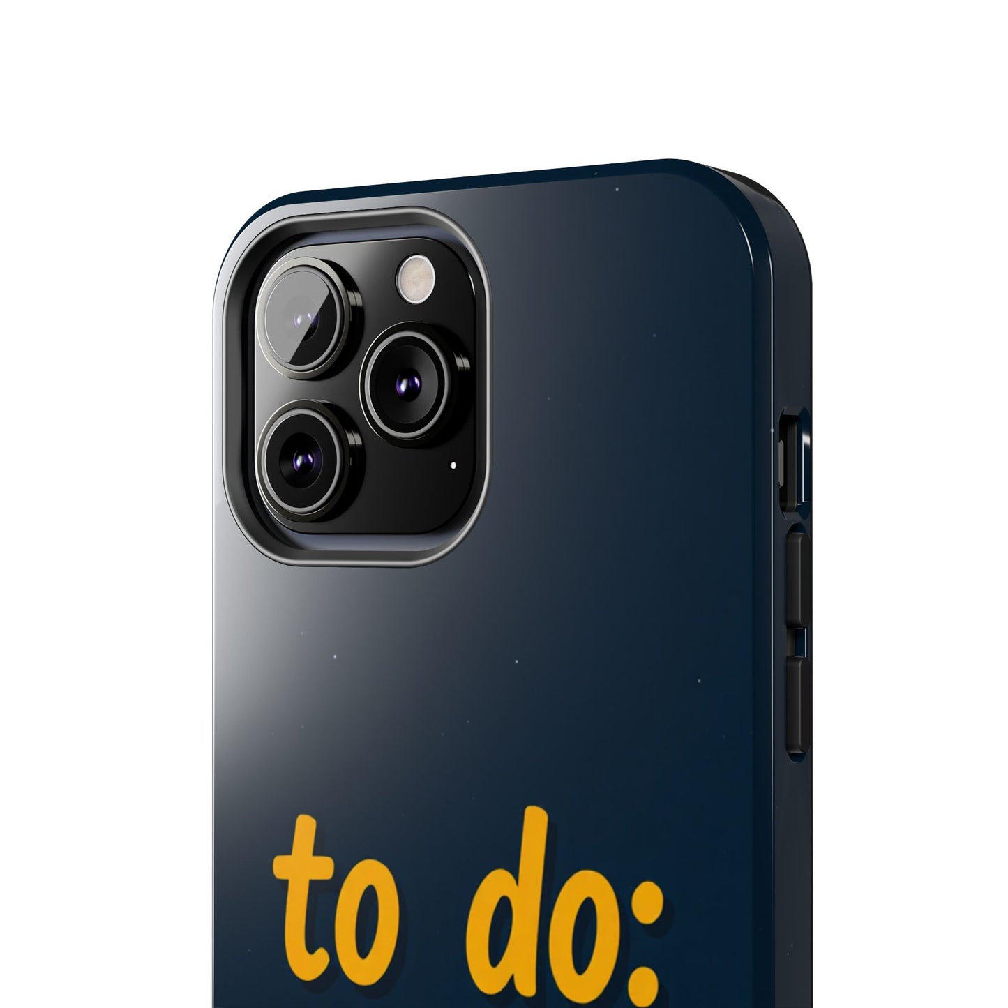 Funny Tough Phone Case - To Do: Nothing | Unique Gift for College Students, Lazy Days, Relaxation Motivation, Minimalist Phone Cover