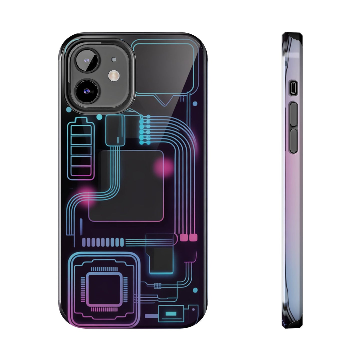 Cyberpunk Circuits Tough Phone Case