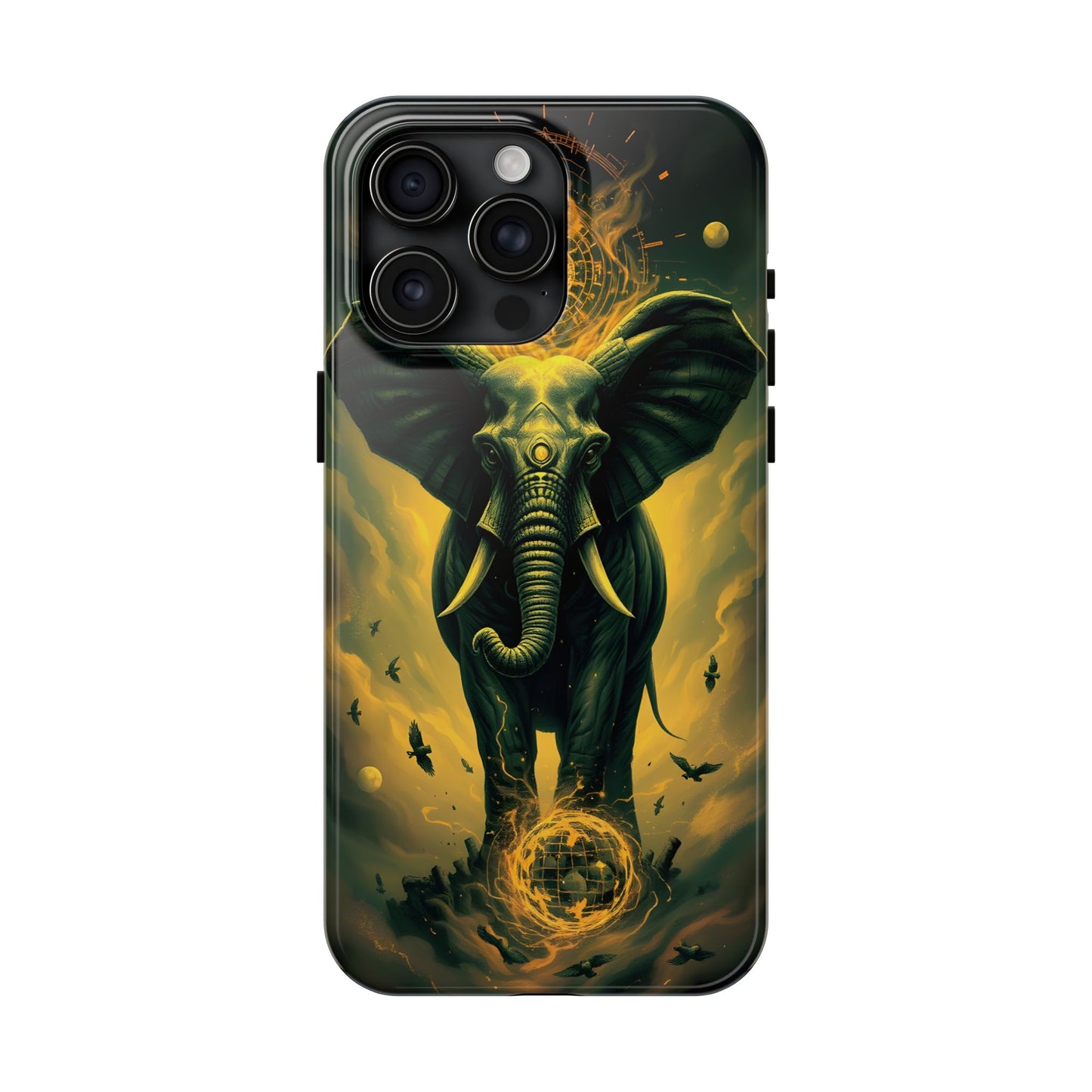 Majestic Elephant Clouds Tough Phone Case - Durable Protection with Bold Design - for iPhone