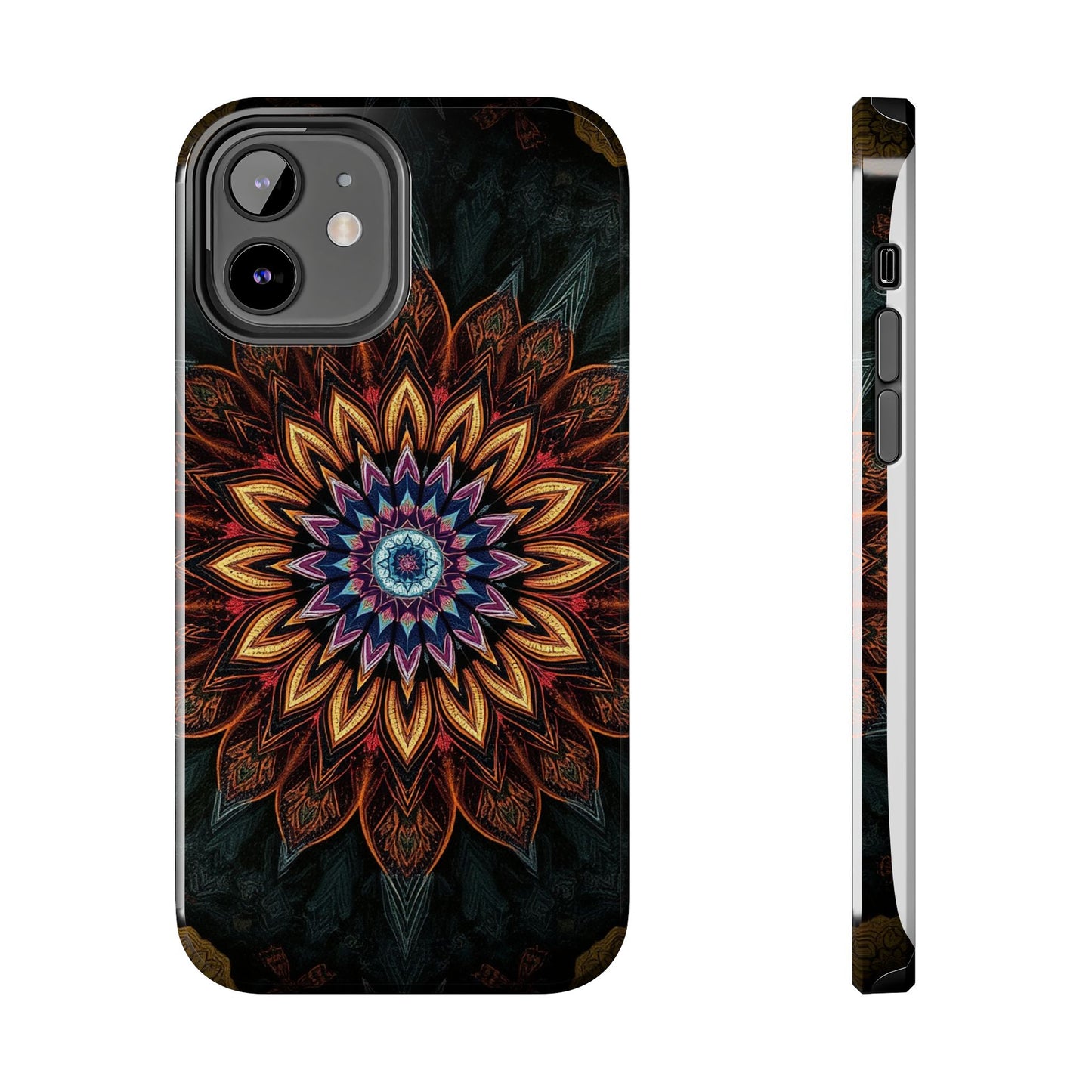 Mystic Mandala Tough Phone Case - Durable Protection with Artistic Design - for iPhone