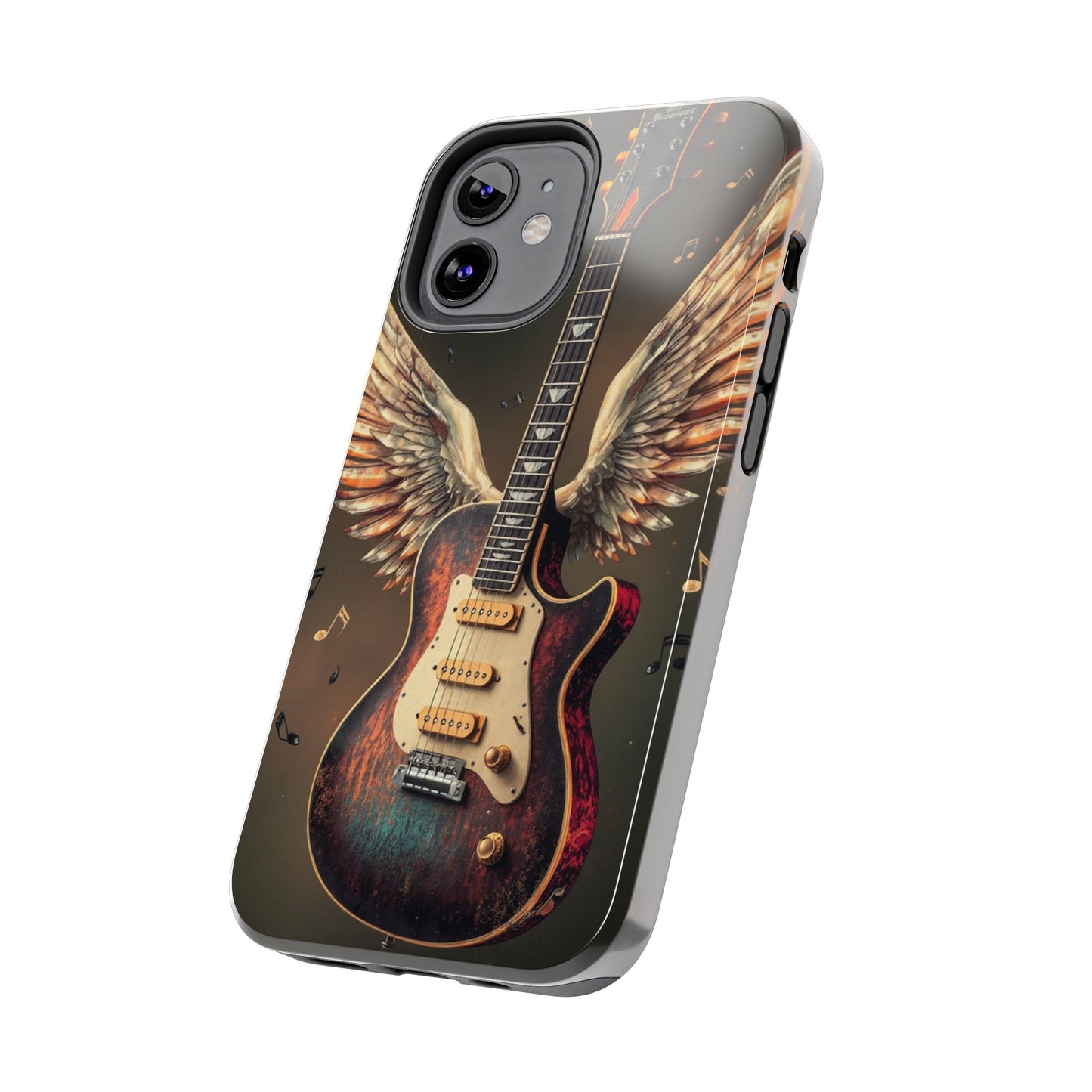 Inspirational Guitar Wing Phone Case - Tough Protection for Music Lovers