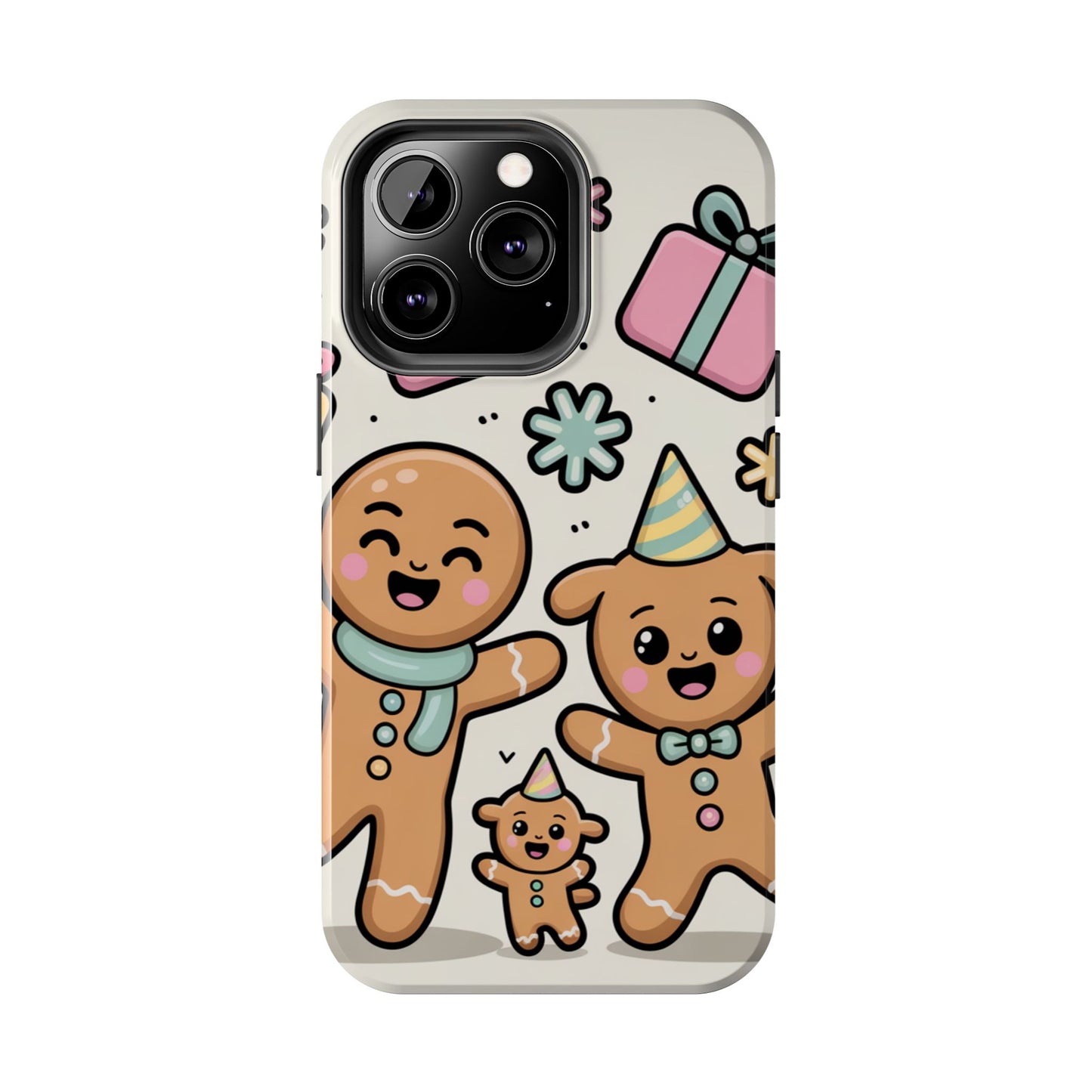 Gingerbread Family Dancing Holiday Phone Case