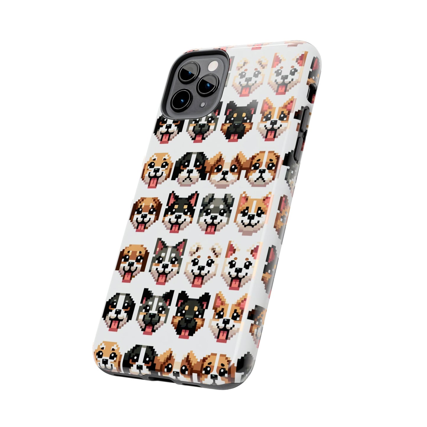 Pixelated Dog Breed Tough Phone Case - Cute, Durable Protection for Pet Lovers - for iPhone