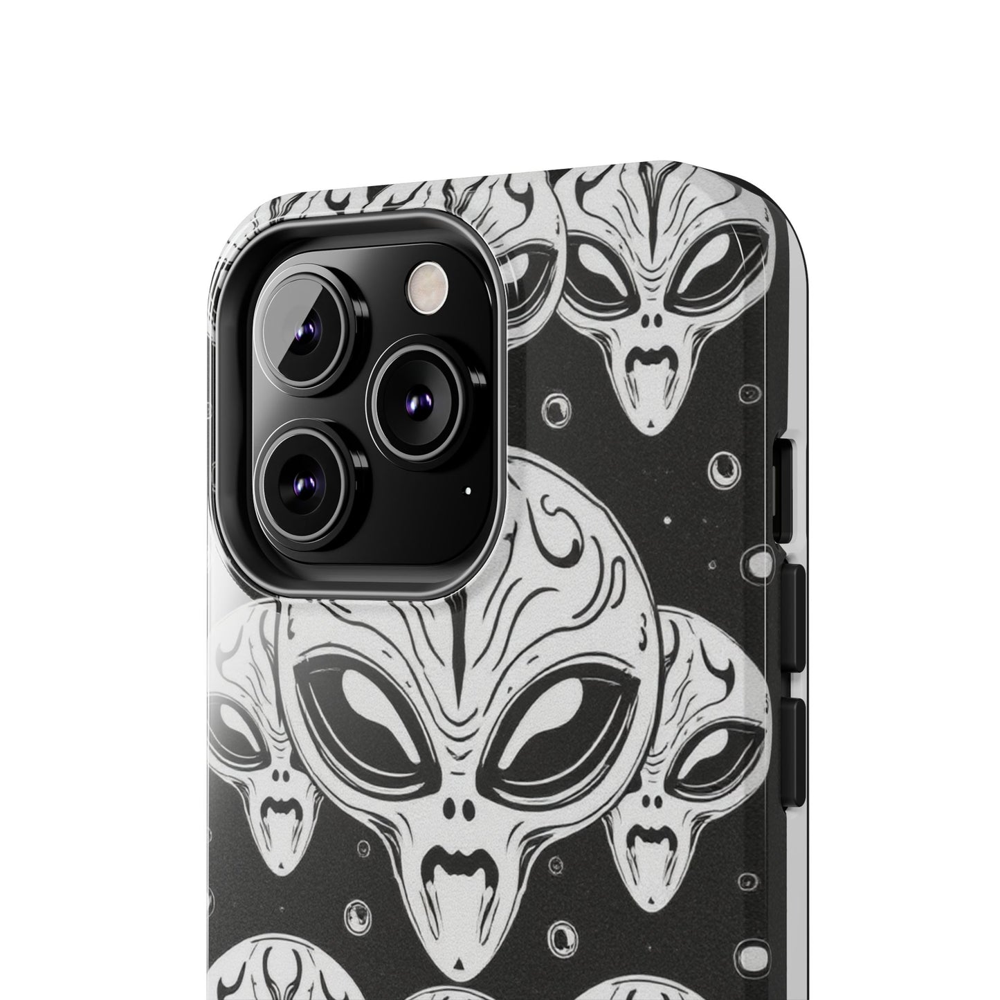 Alien Pattern Tough Phone Case - Durable Protection with Out-of-This-World Design