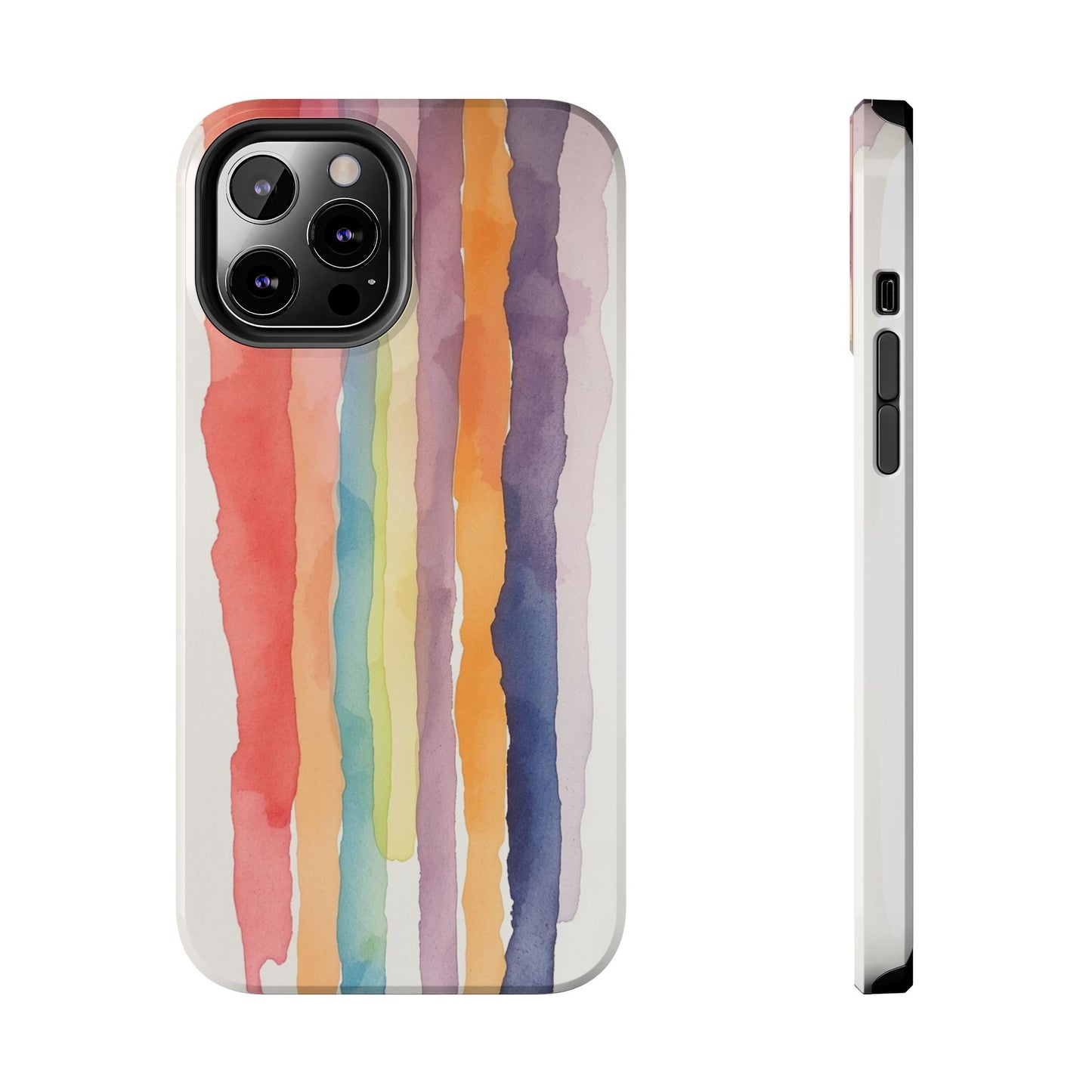 Colorful Watercolor Tough Phone Case - Stylish and Durable Cover for Creative Souls