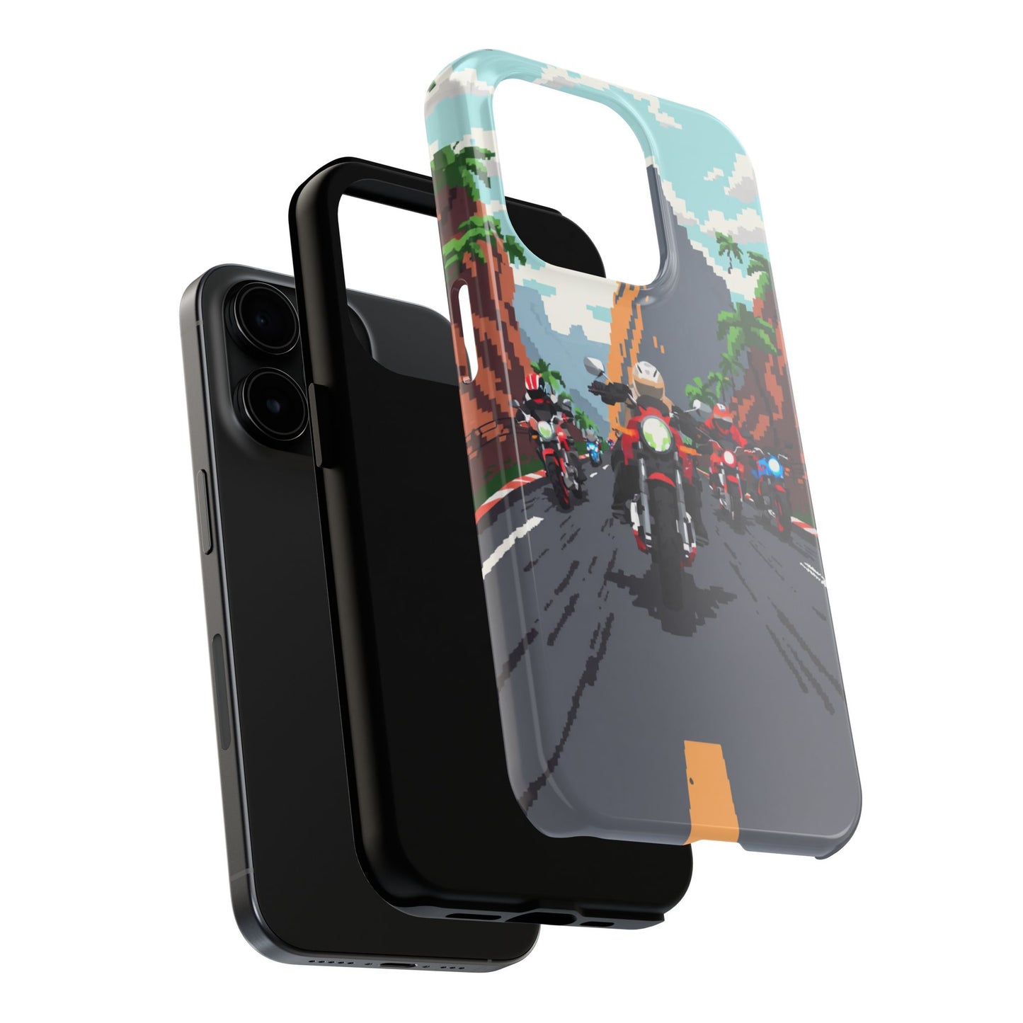 Retro Biker Tough Phone Case - Perfect for Motorcycle Lovers