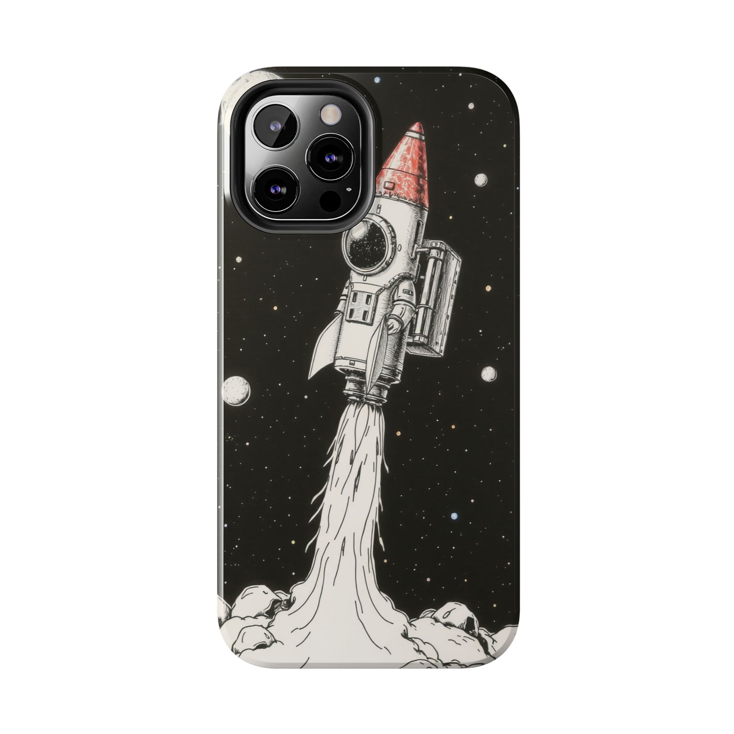 Cool Tough Phone Case for iPhone - Astro-Rocket Bond