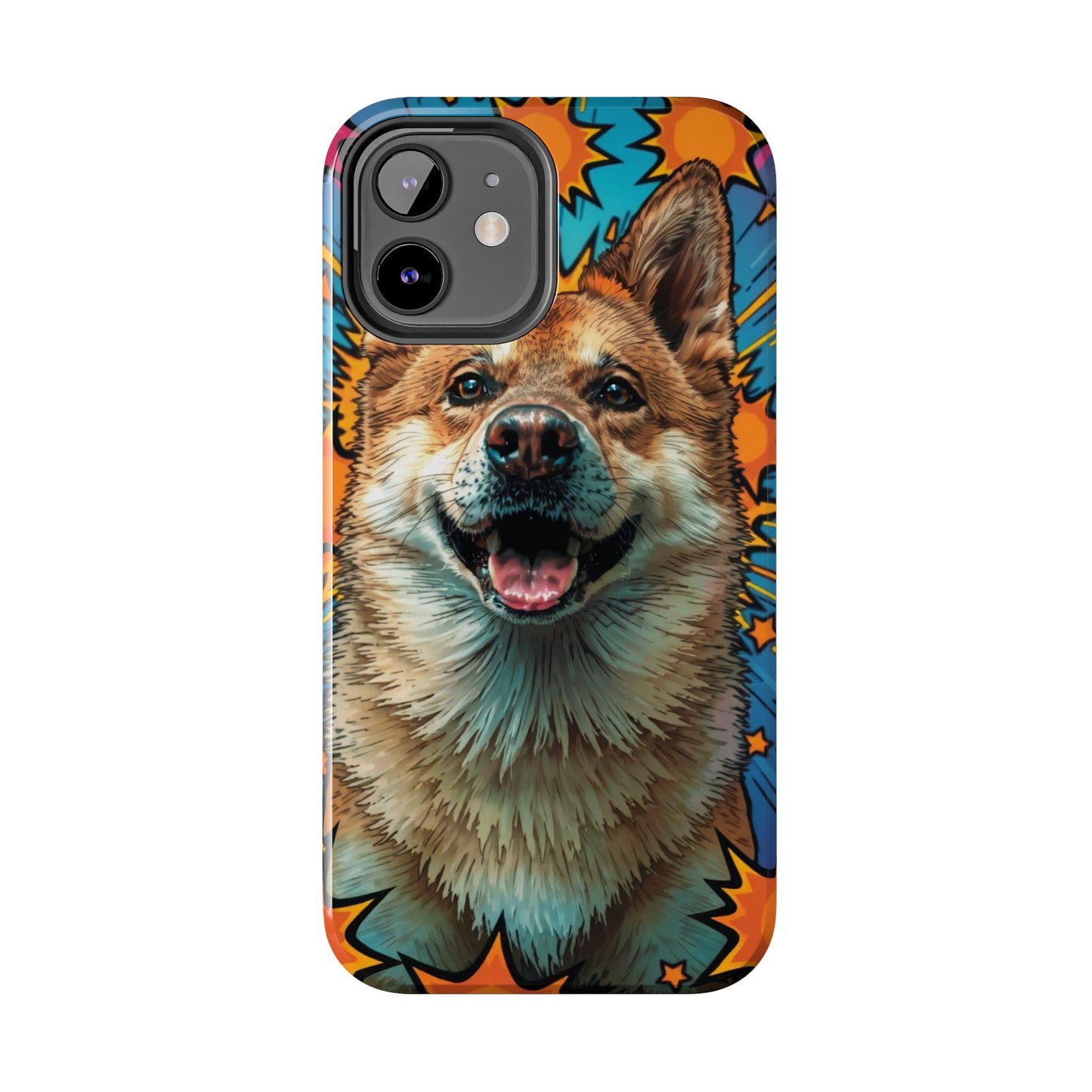 Vibrant Corgi Tough Phone Case - Fun Design for Pet Lovers