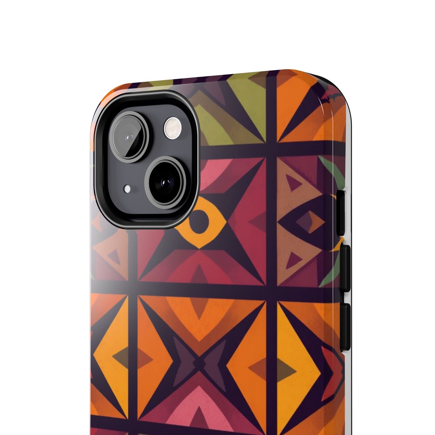 Vibrant Tribal Geometric Tough Phone Case - Colorful Protection for Your iPhone