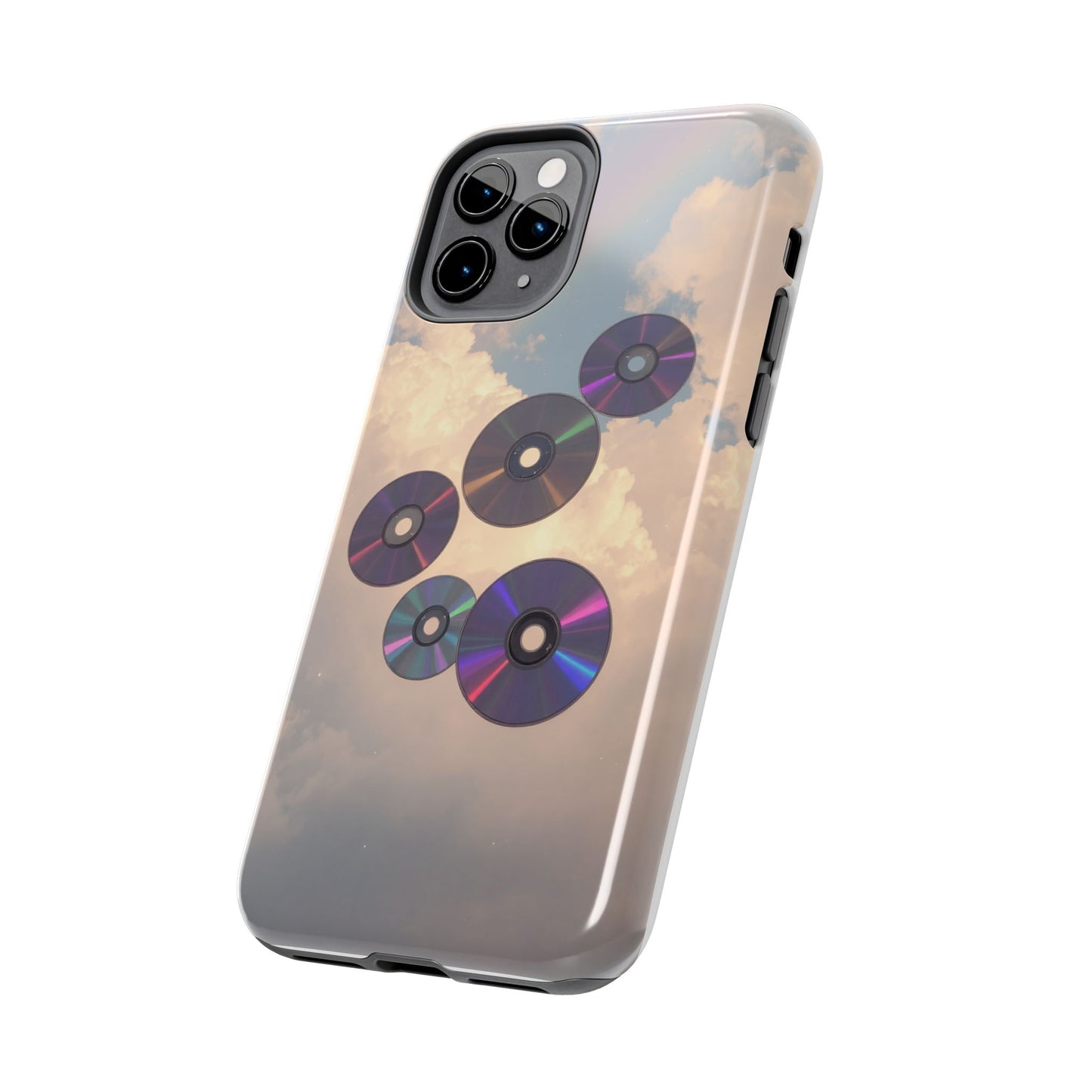 Vibrant Cloud CD Tough Phone Case - Durable and Stylish