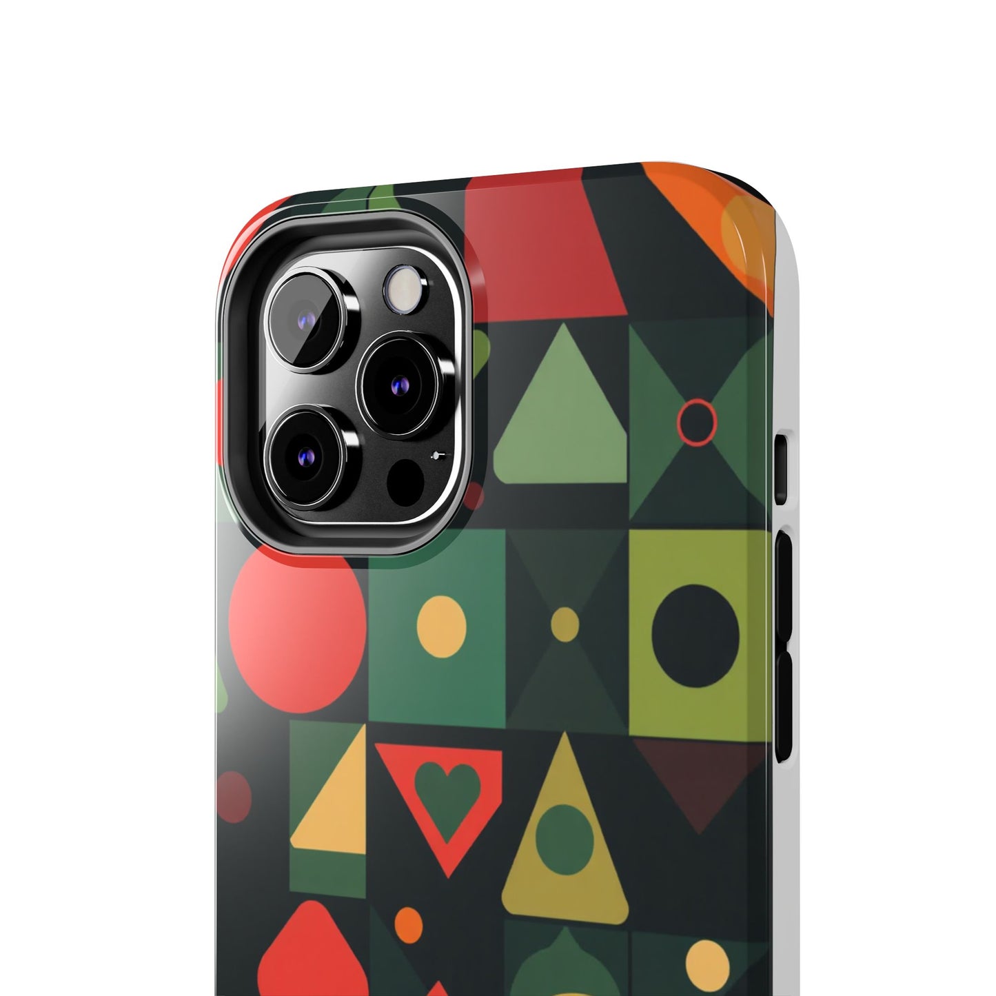 Vibrant Geometric Tough Phone Cases – Stylish Protection for Trendsetters - for iPhone