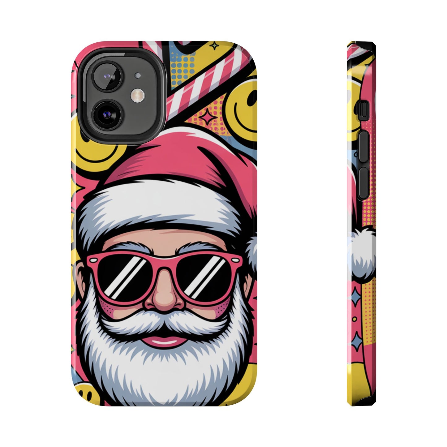 Pop Art Santa Sunglasses Tough Phone Case for Holiday Vibes
